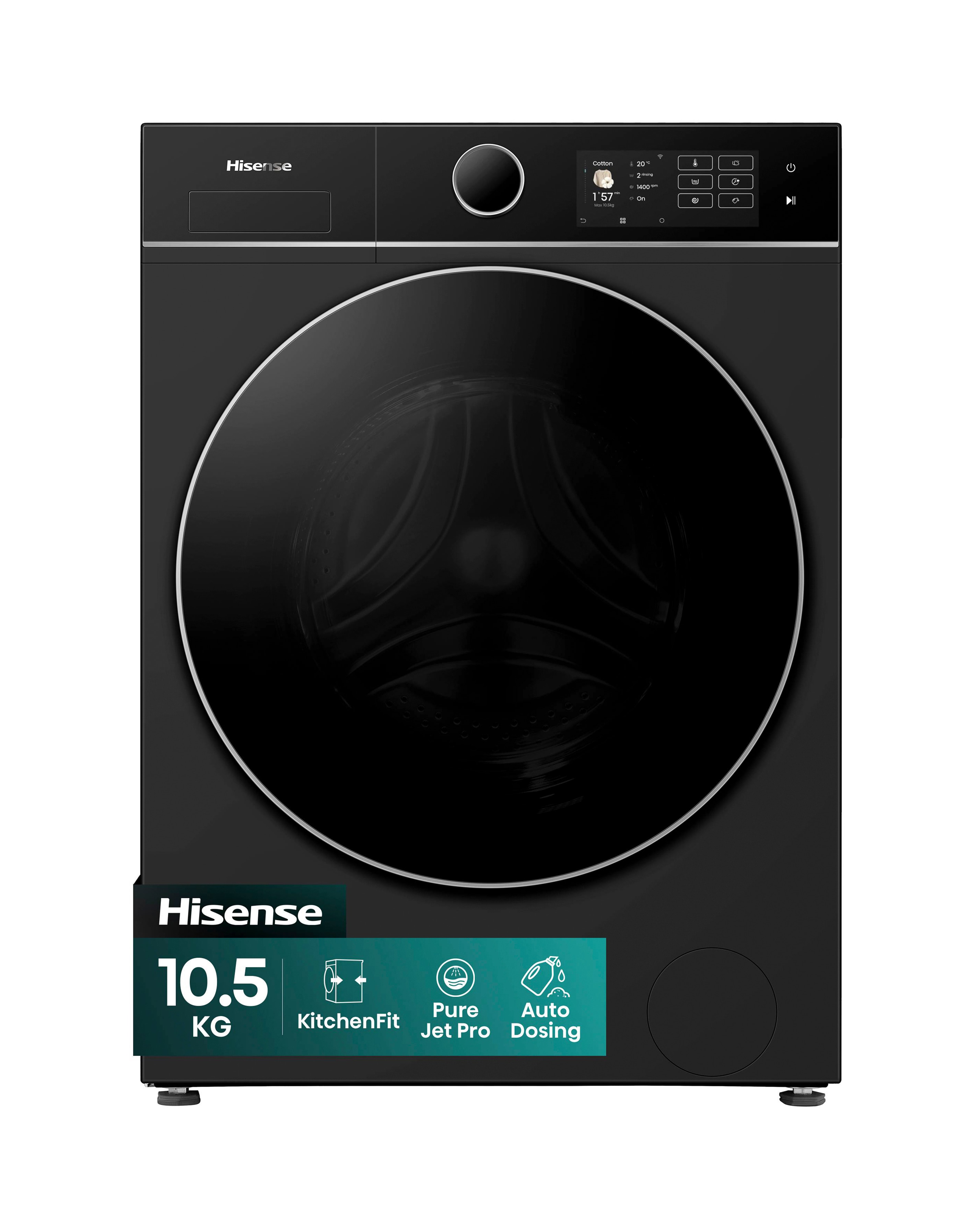 Hisense WF5I1045BBQ Black