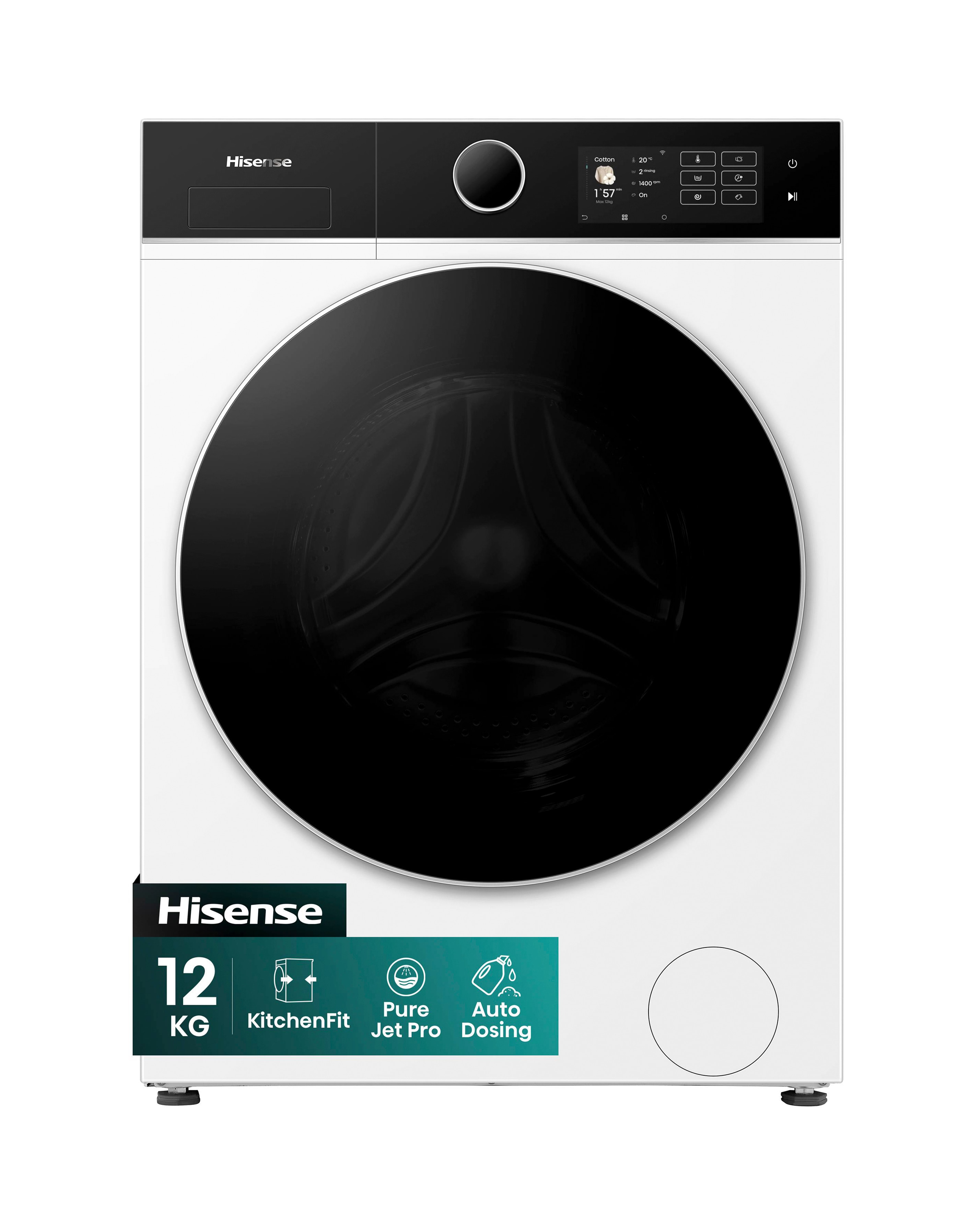 New In - Hisense WF5I1245BWR White