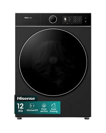 Hisense KitchenFit 5i Series WF5I1245BBR 12kg Washing Machine - Black