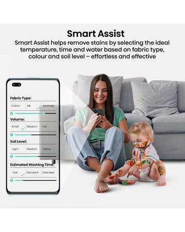 Hisense KitchenFit 5i Series WF5I1245BBR 12kg Washing Machine - Black