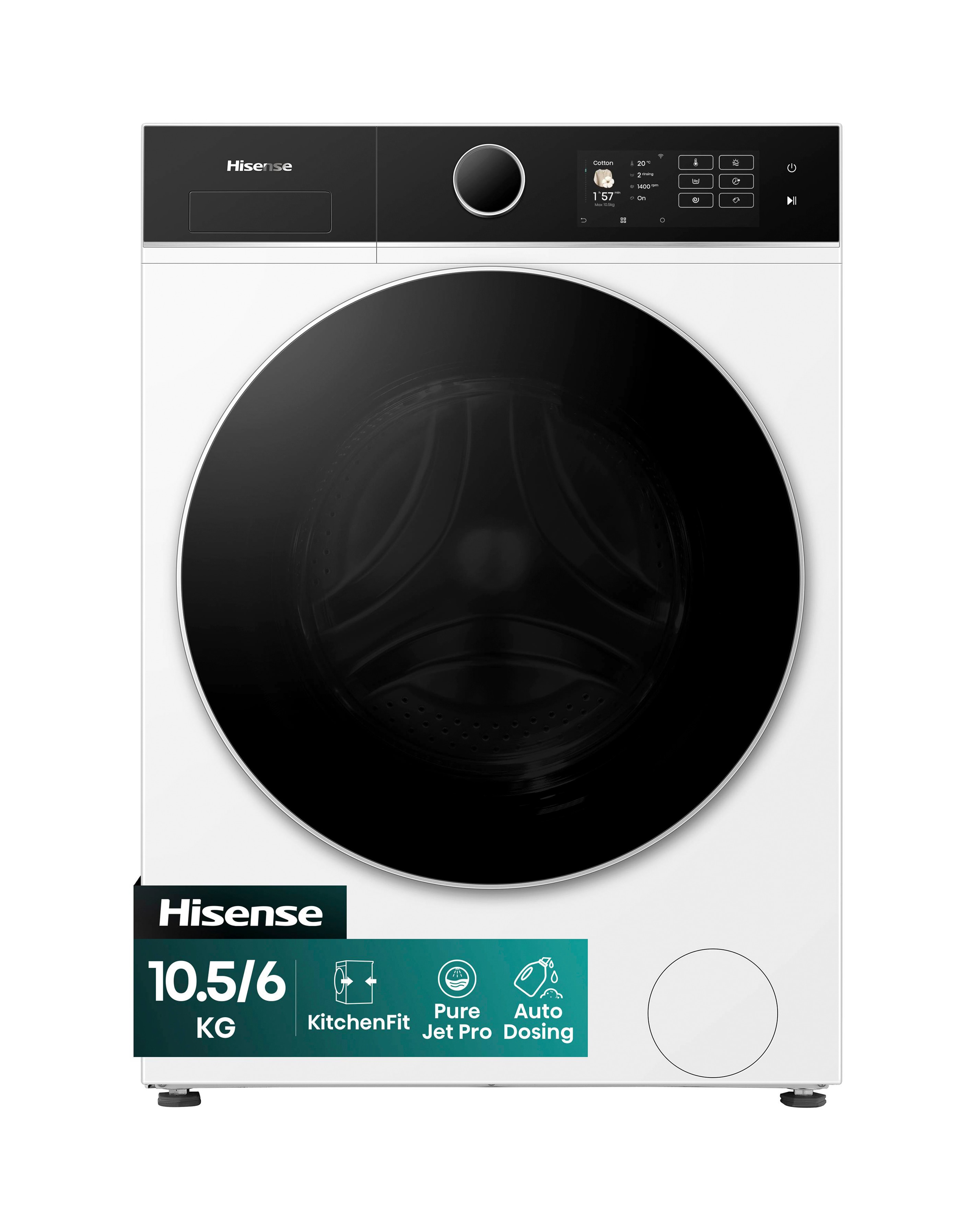 New In - Hisense WD5I1045BWQ White