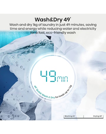 Hisense KitchenFit 5i Series WD5I1245BWR 12kg/8kg Washer Dryer - White