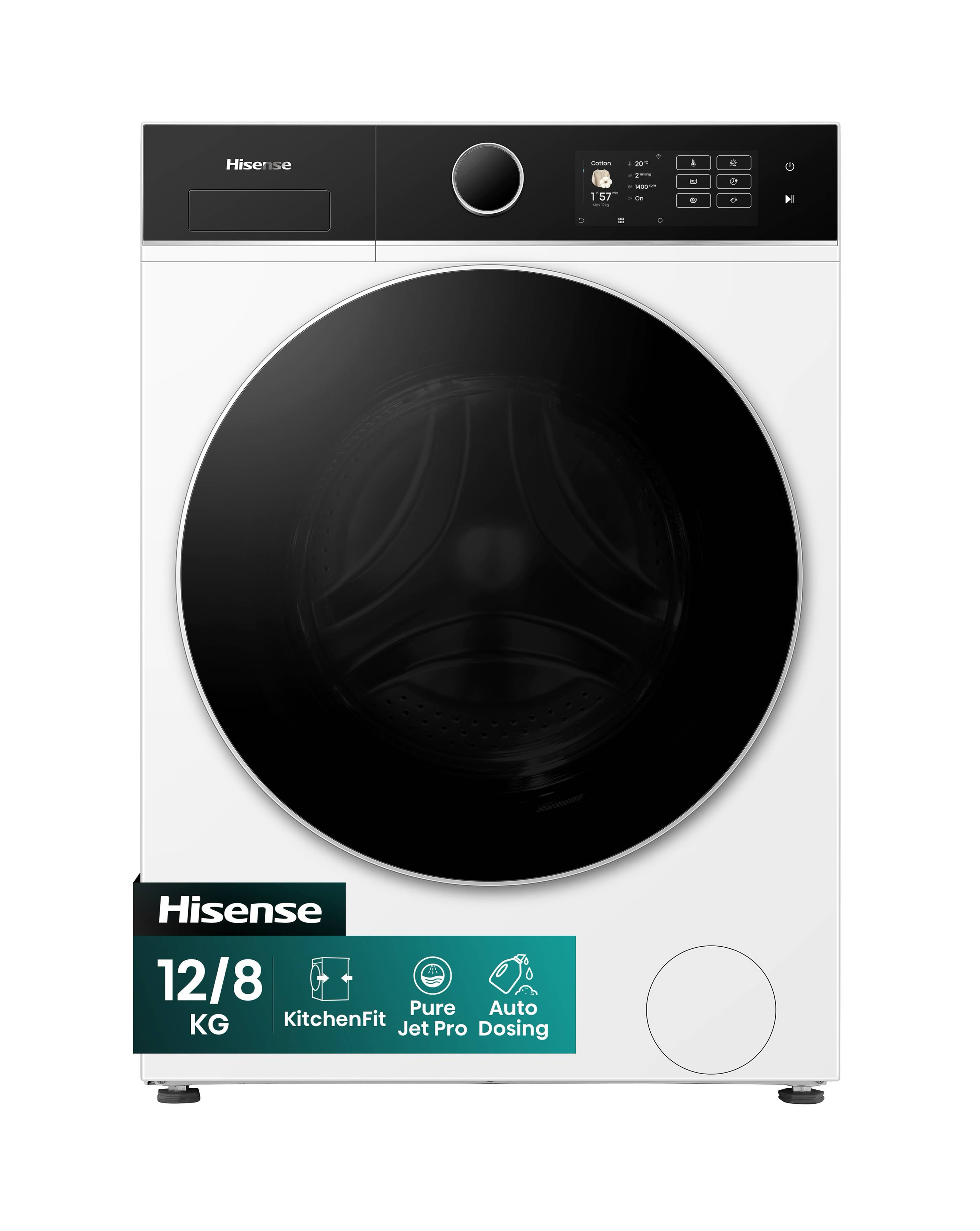Hisense WD5I1245BWR White