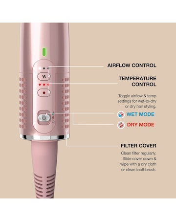 Shark Glossi Hot Tool & Air Glosser HT302UKTL Lychee