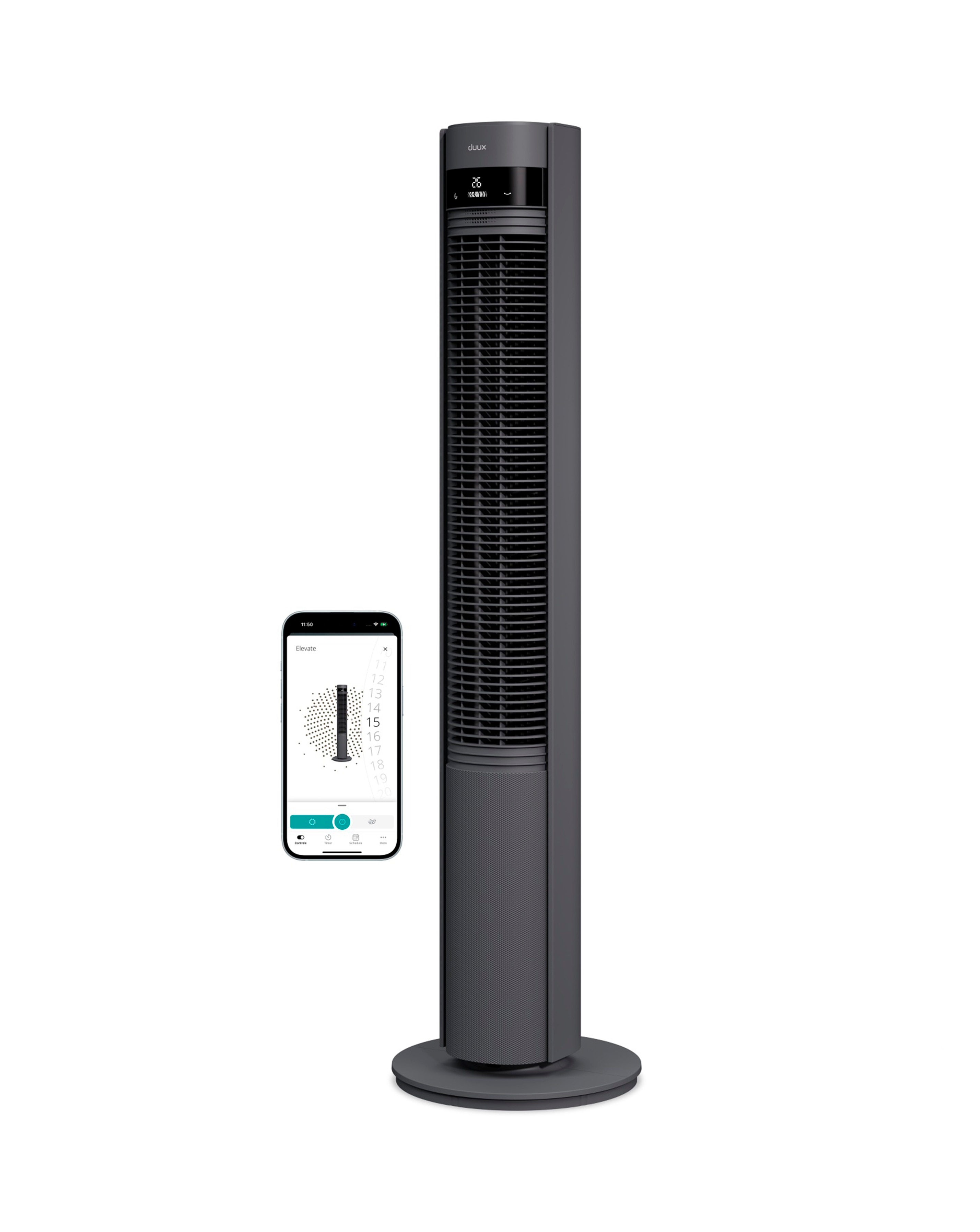 New In - DUUX Elevate Smart Tower Fan - Grey