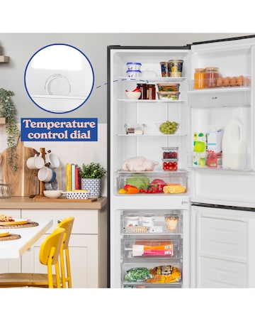 RUSSELL HOBBS FRIDGE FREEZER W/ WD INST