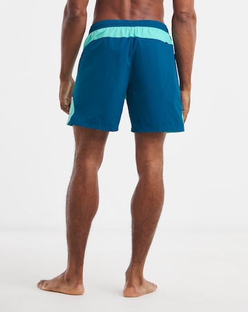 Nike 7 Inch Full Lined Zip Colourblock Swim Shorts
