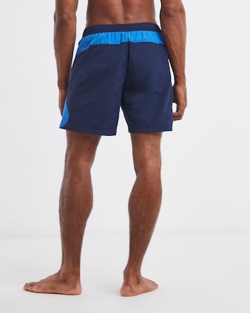 Nike 7 Inch Full Lined Zip Colourblock Swim Shorts