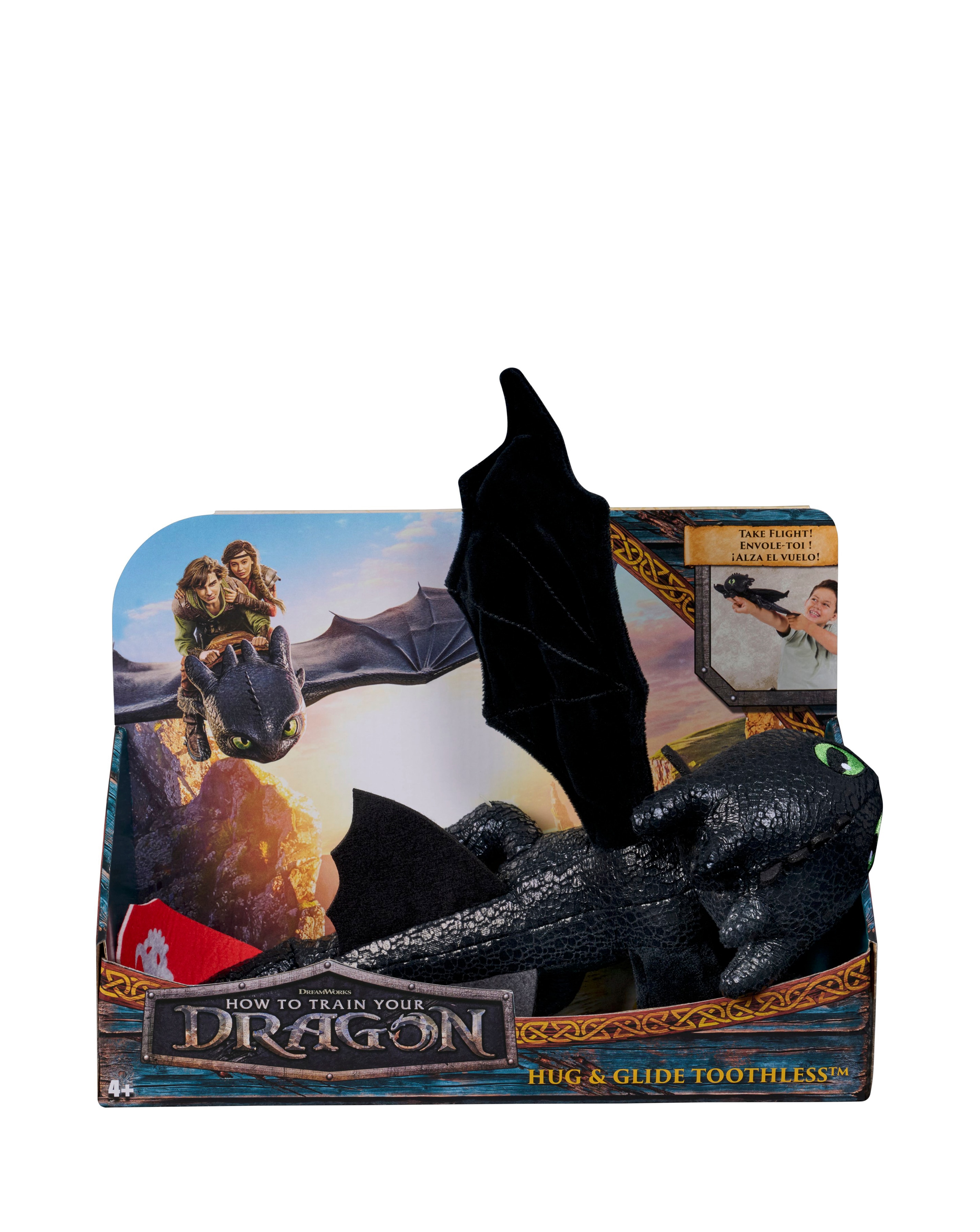 HTTYD 12in Gliding Hug Toothless Plush