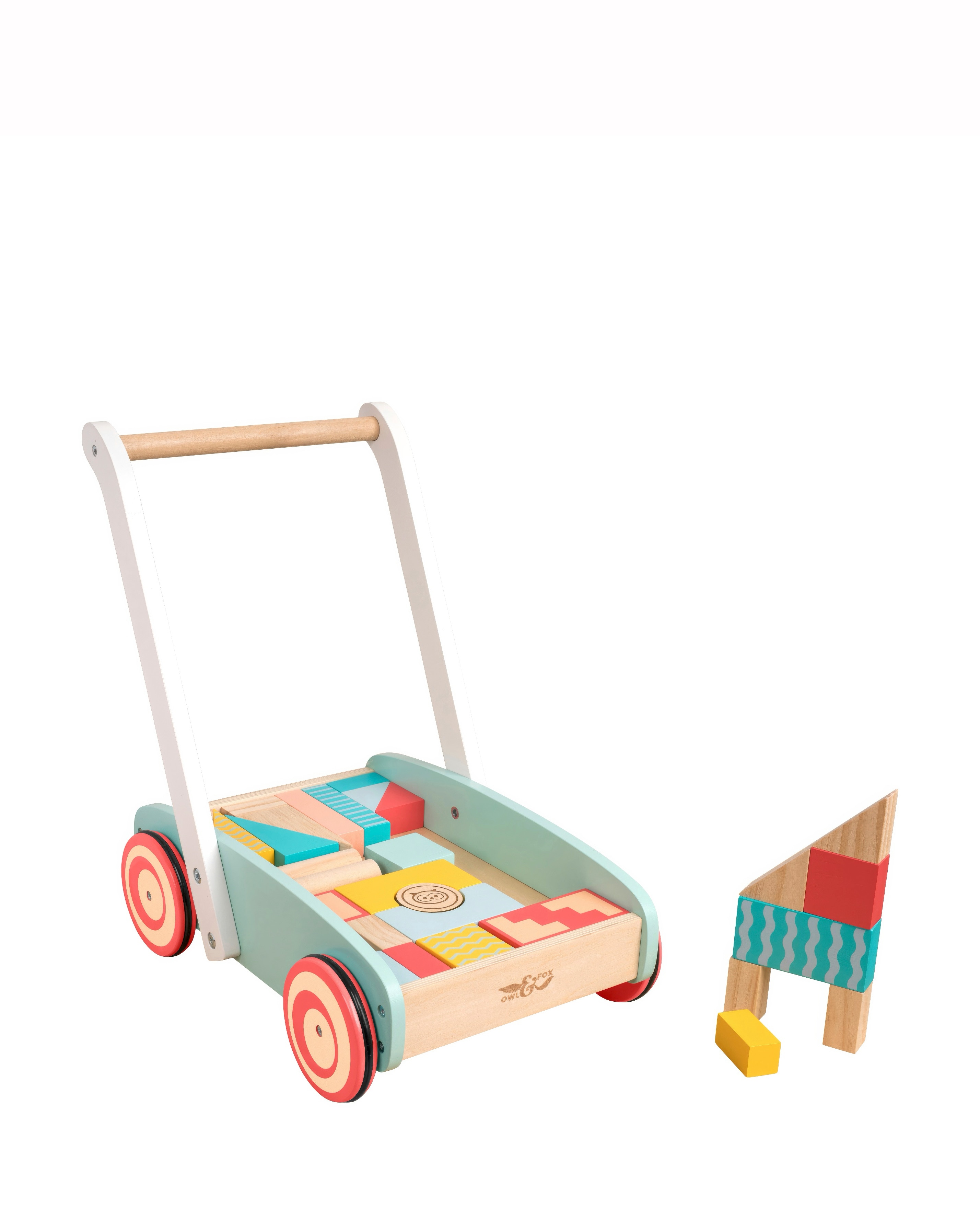 TP Owl & Fox Wooden Baby Walker