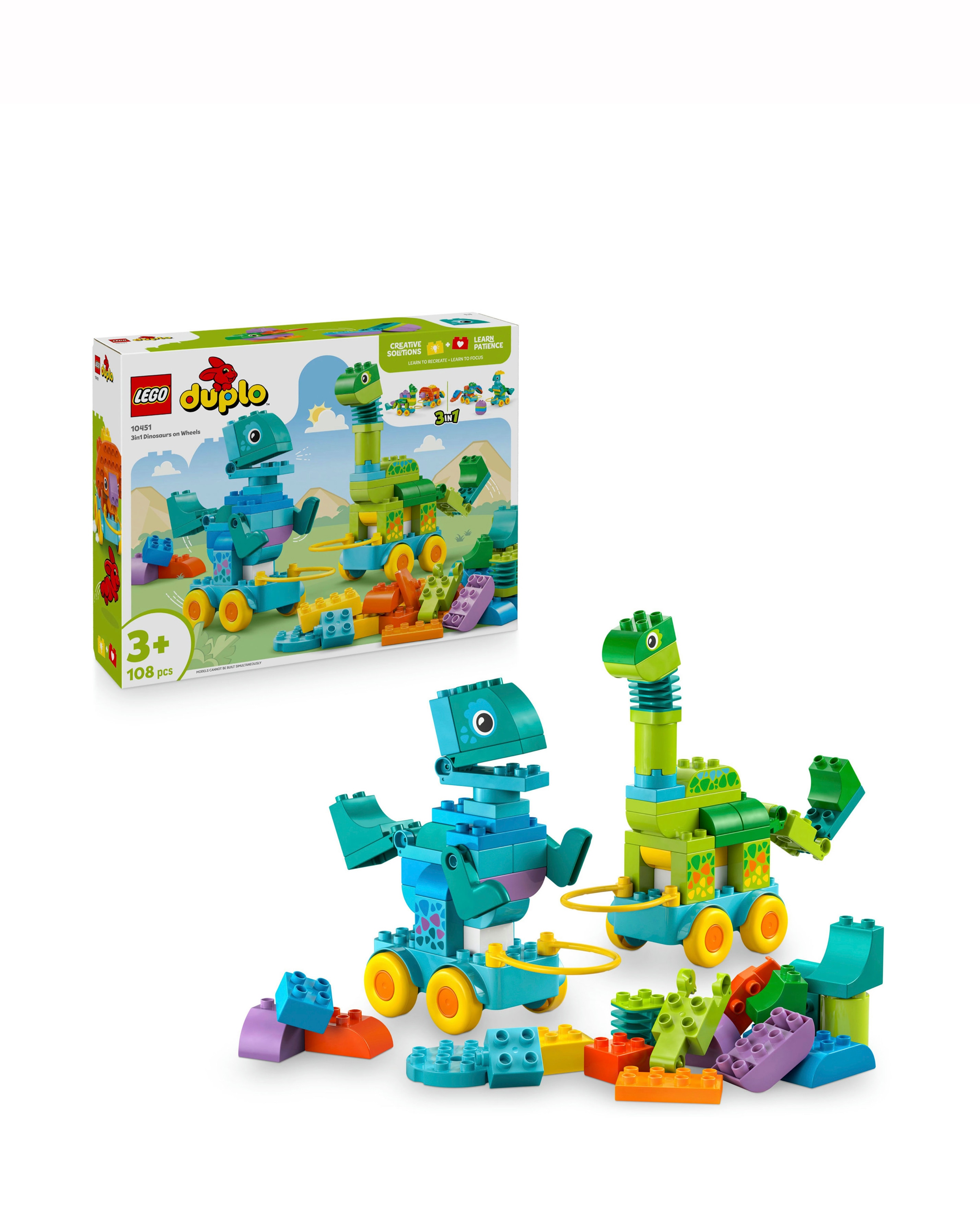 LEGO DUPLO Town 3in1 Dinosaurs on Wheels
