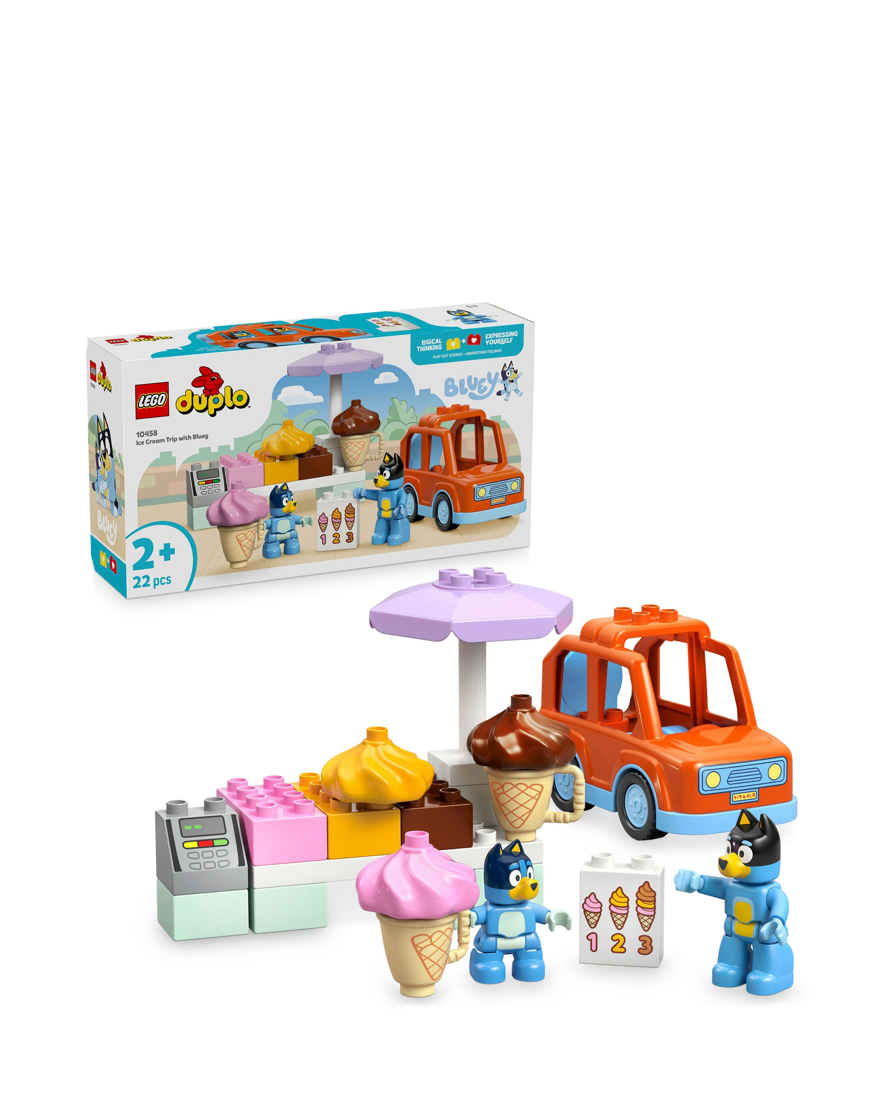 LEGO DUPLO Bluey Ice Cream Trip with Blu