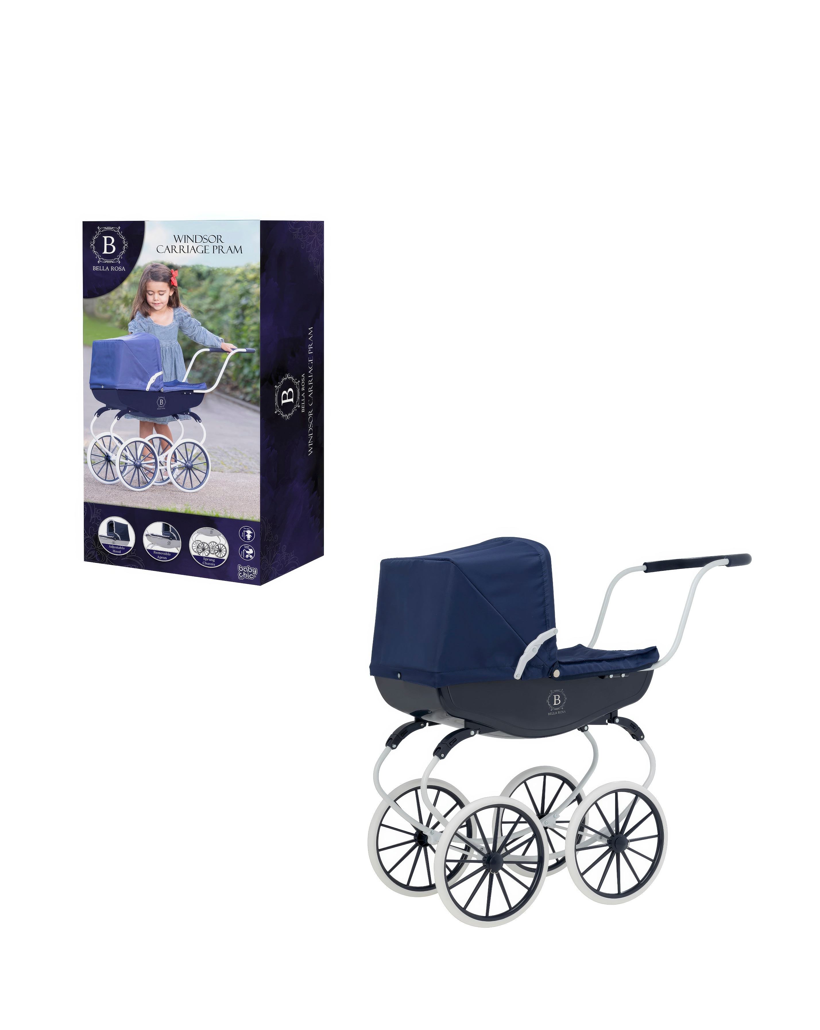 Bella Rosa Windsor Carriage Toy Pram