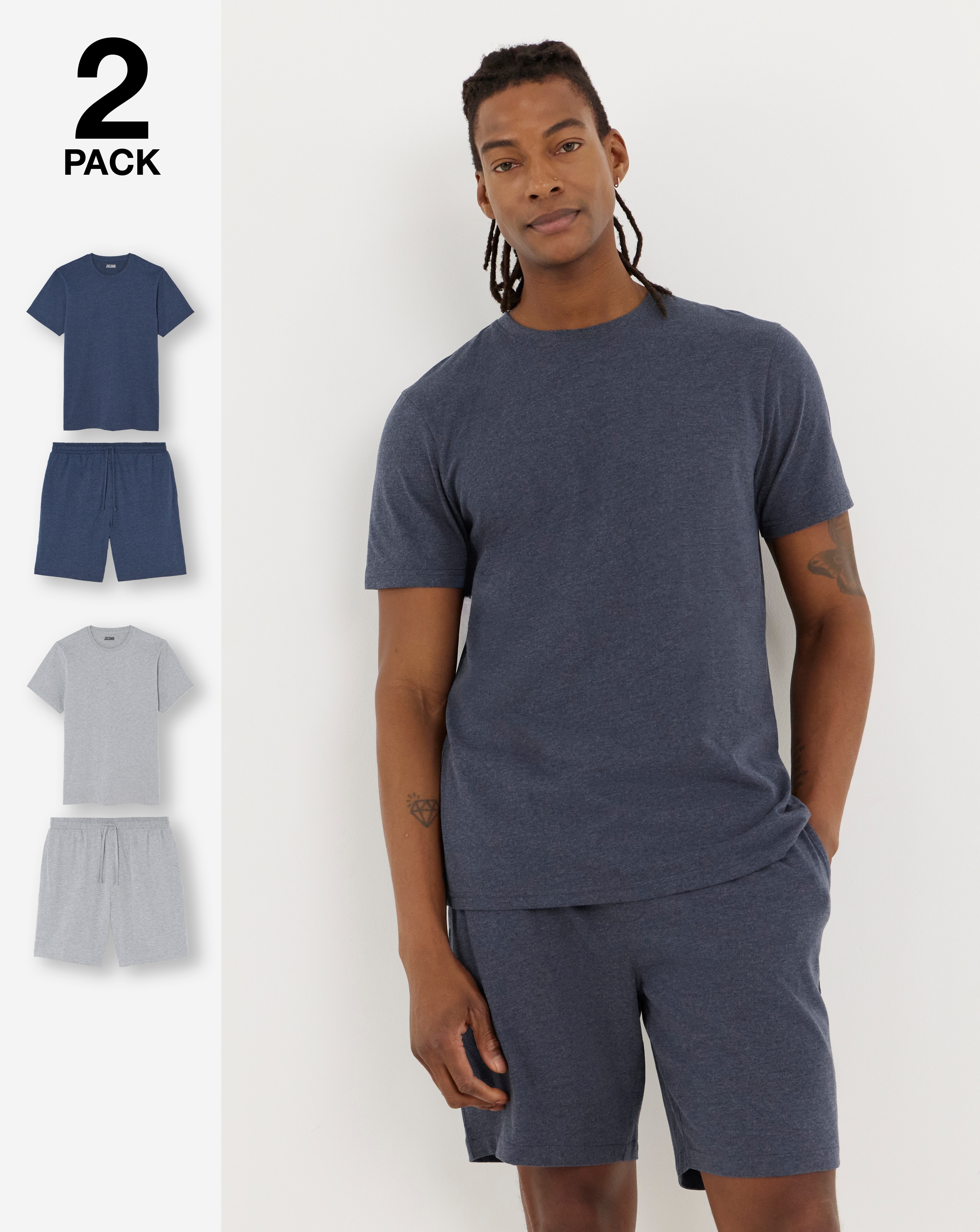 New In - 2 Pack T-Shirt And Short PJs