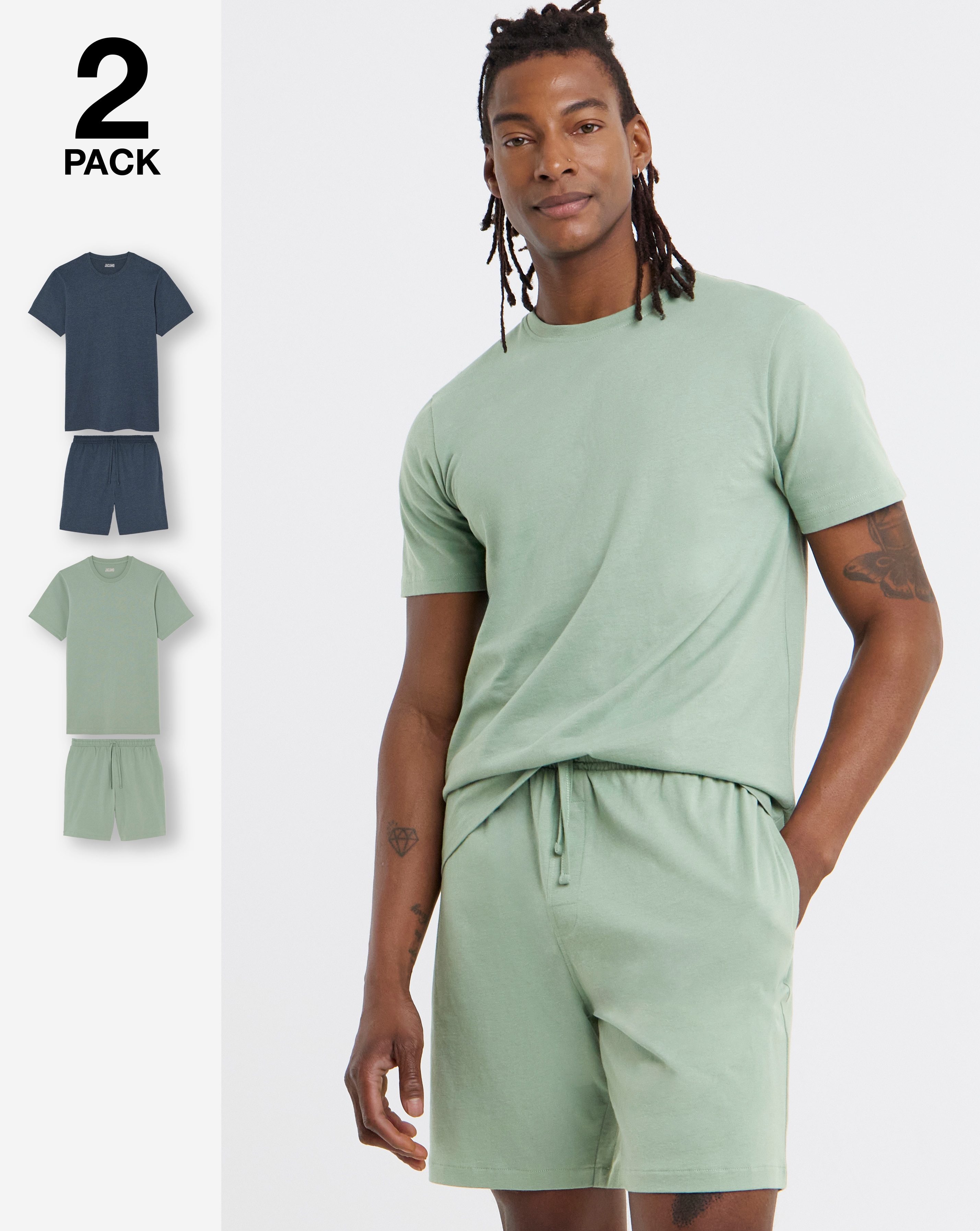 New In - 2 Pack T-Shirt And Short PJs