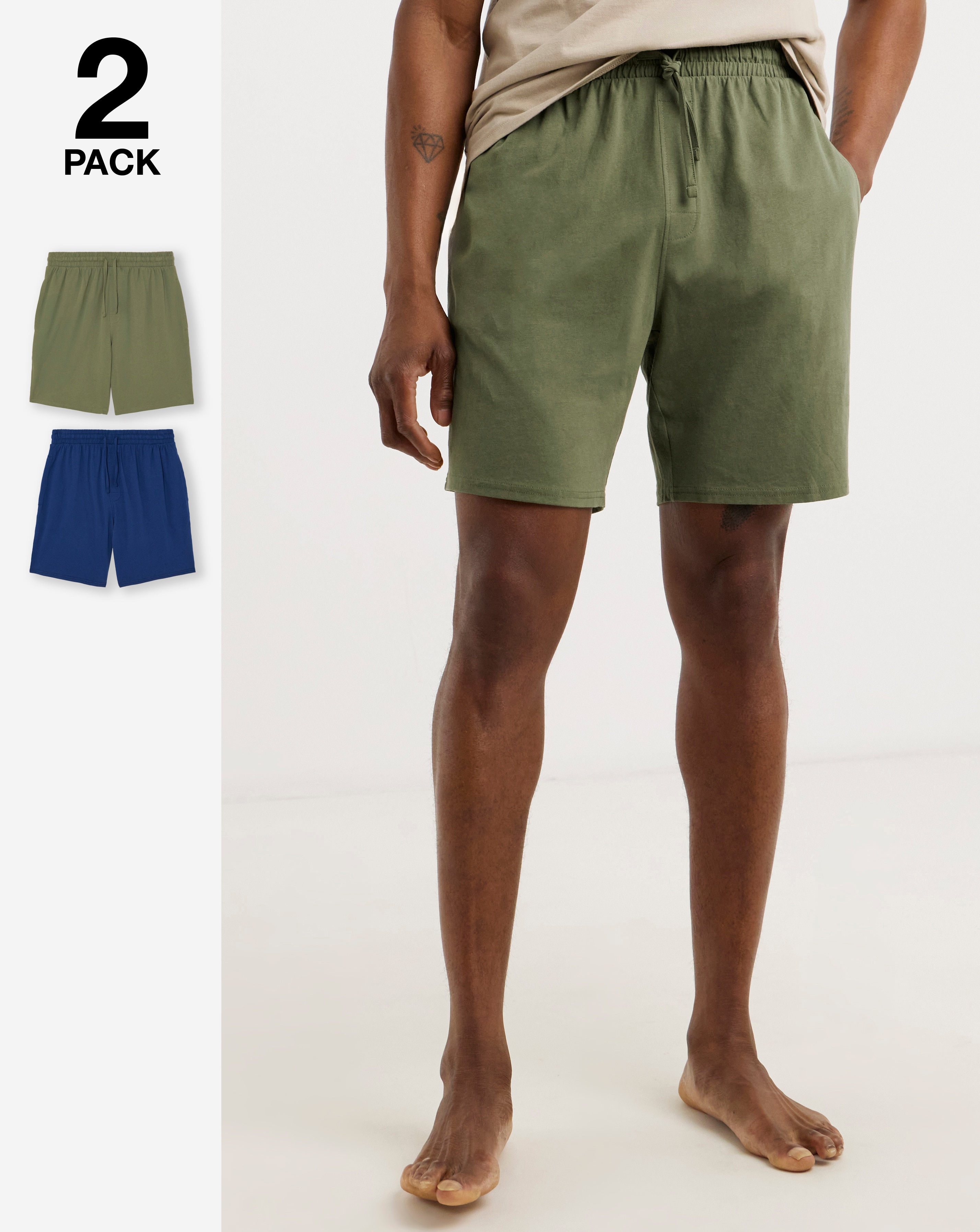 2 Pack Jersey Shorts