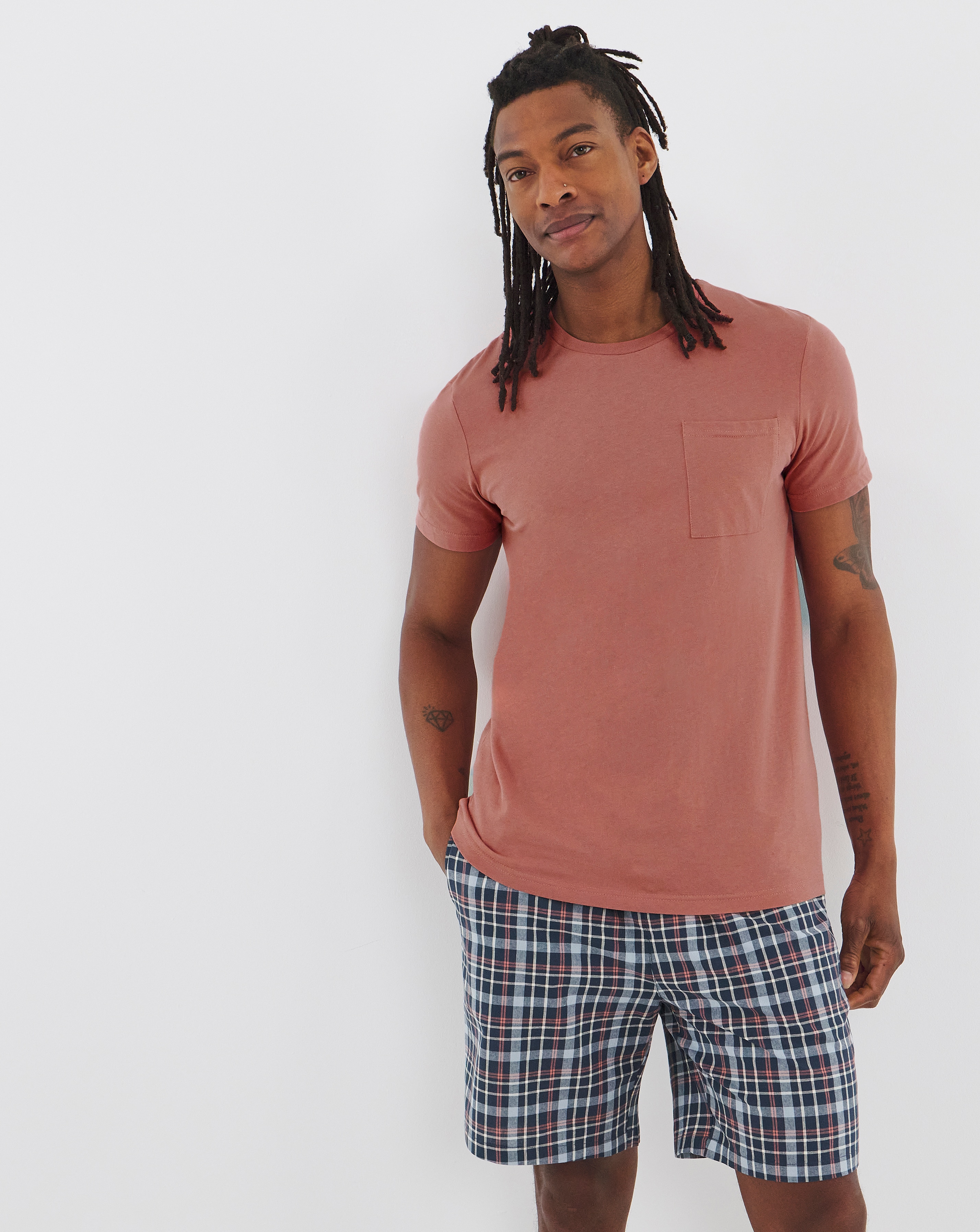 New In - Check Short Pyjama Set