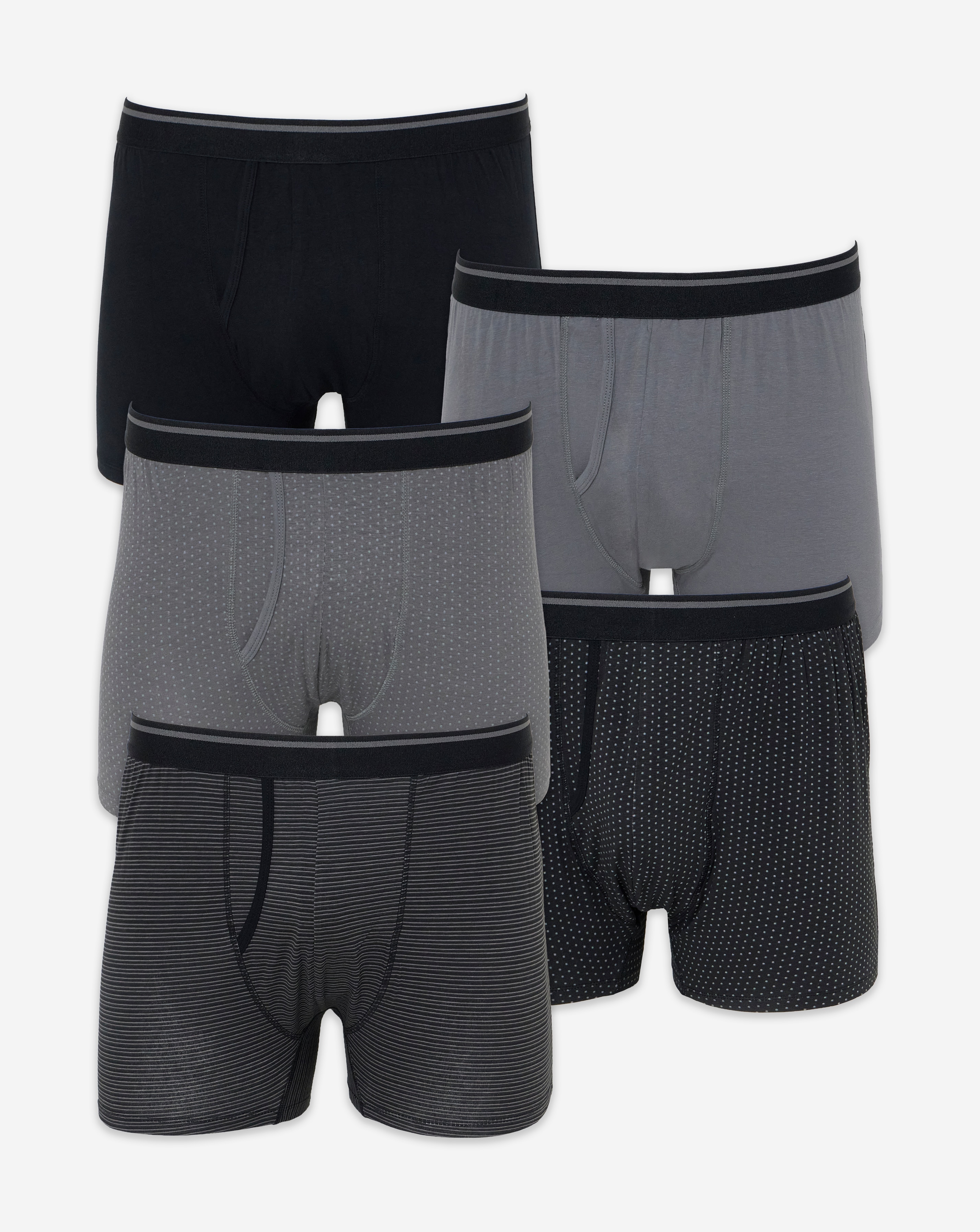 New In - 5 Pack Print A-Front Boxers