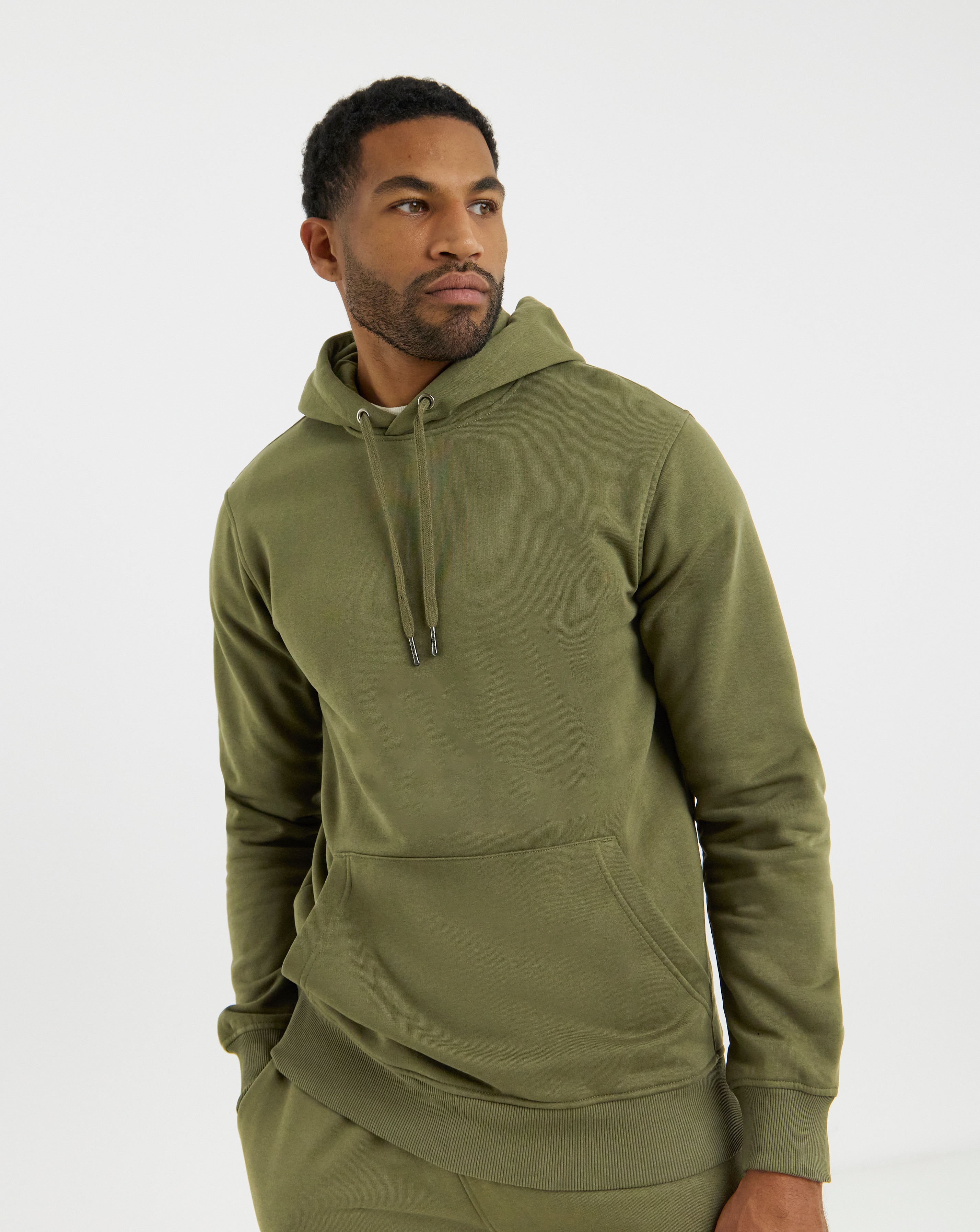 Overhead Hoodie Long - Khaki