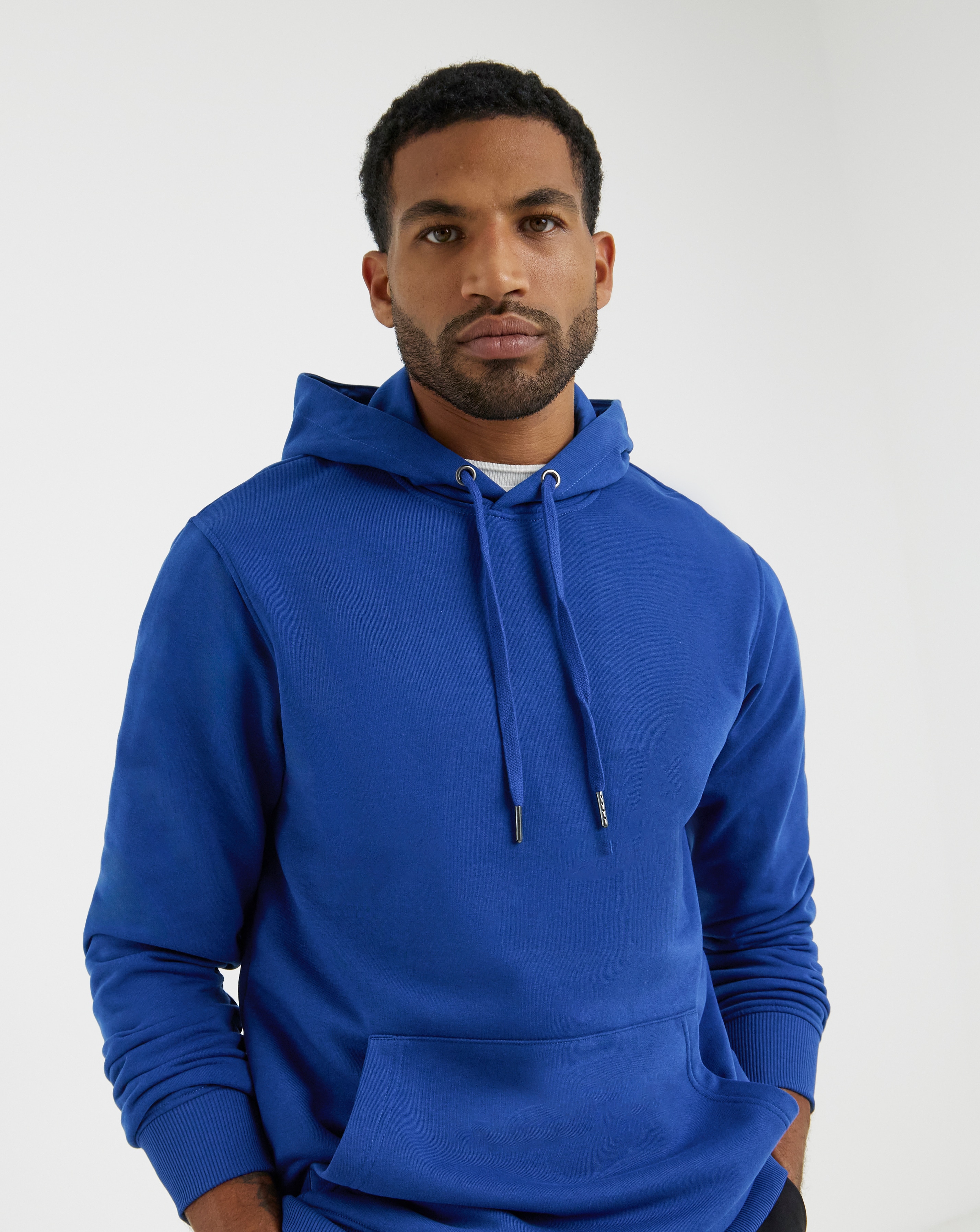 New In - Overhead Hoodie Long - Cobalt