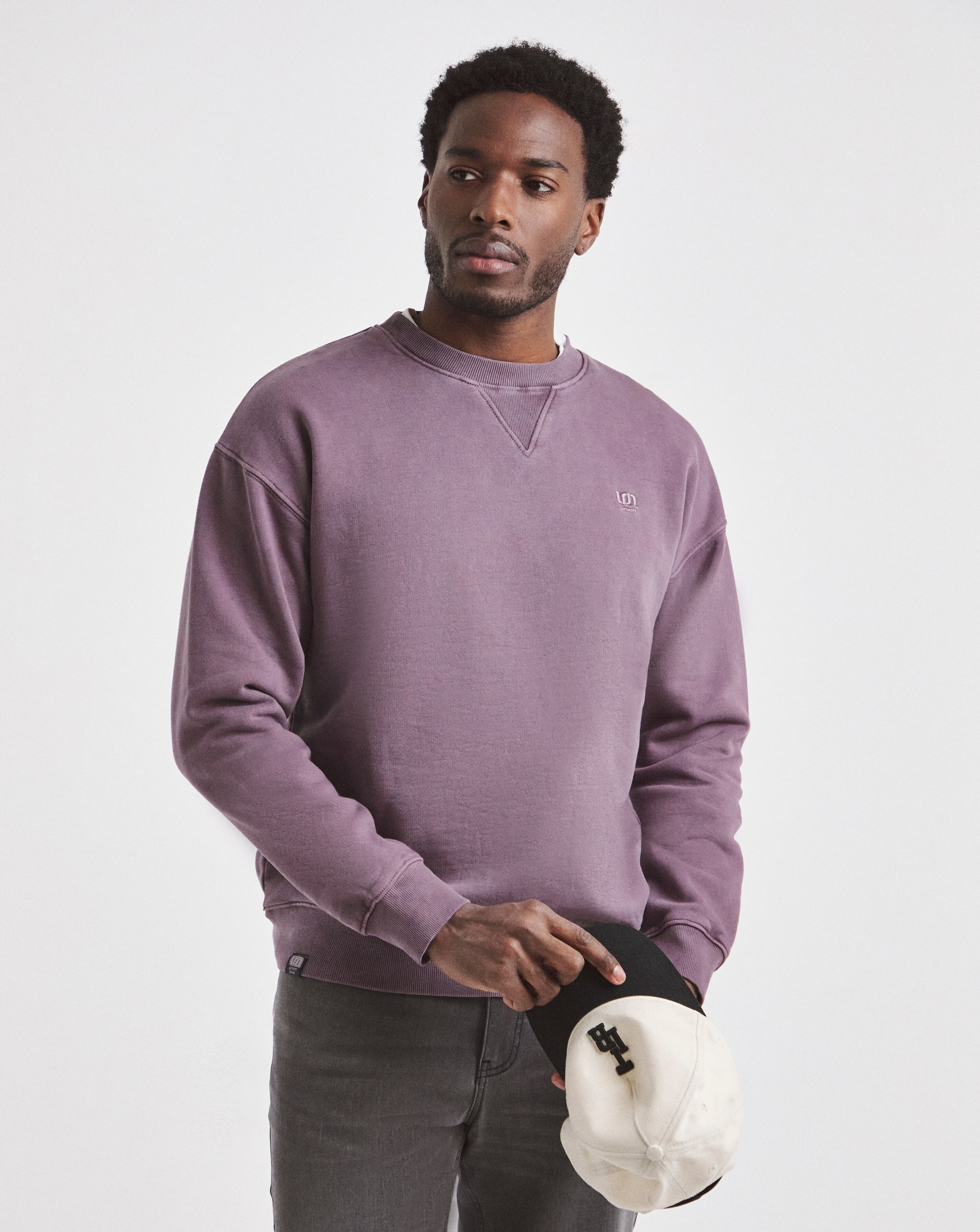 Union Crew Neck Sweatshirt - Plum