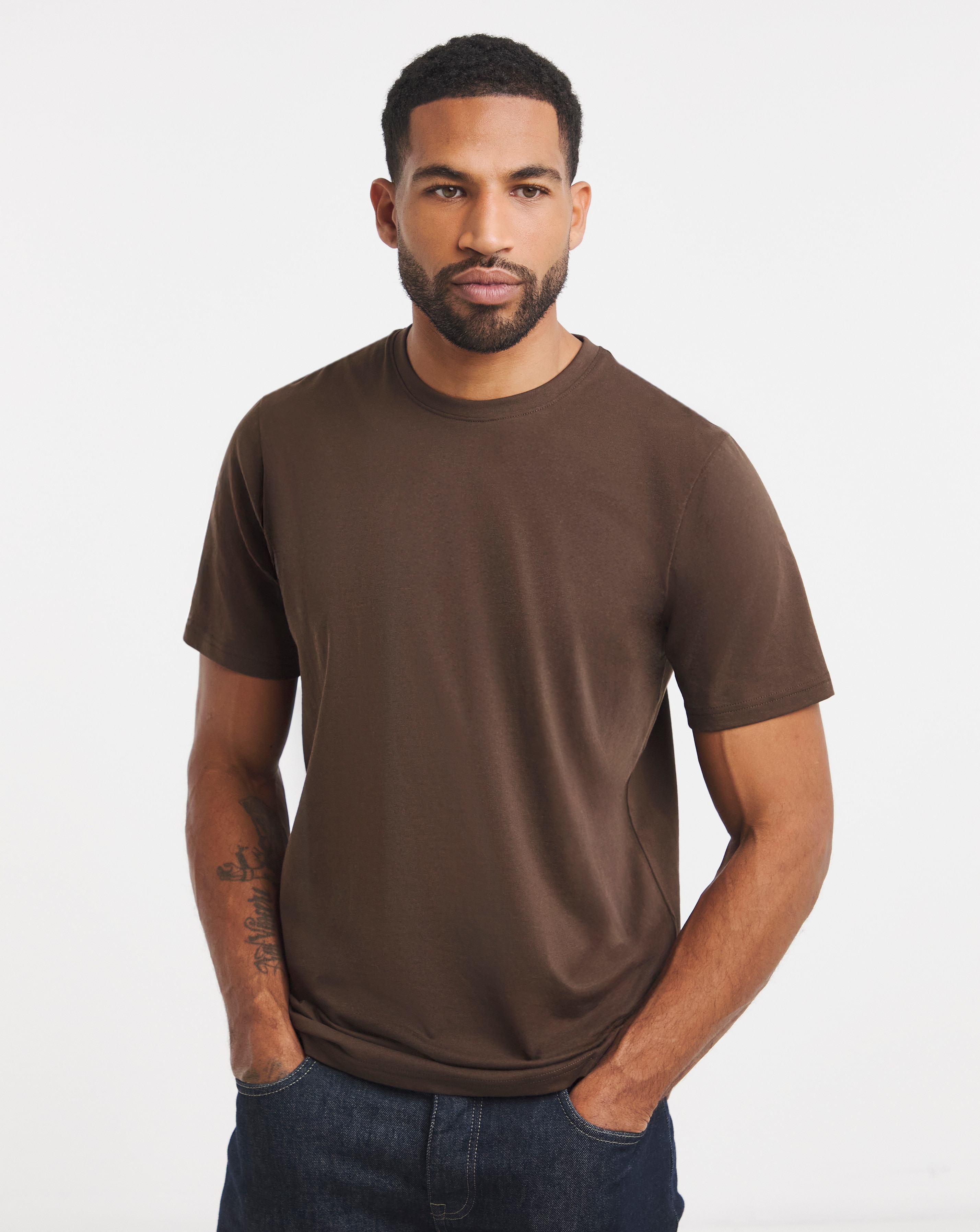 New In - Pure Cotton Crew Neck T-Shirt