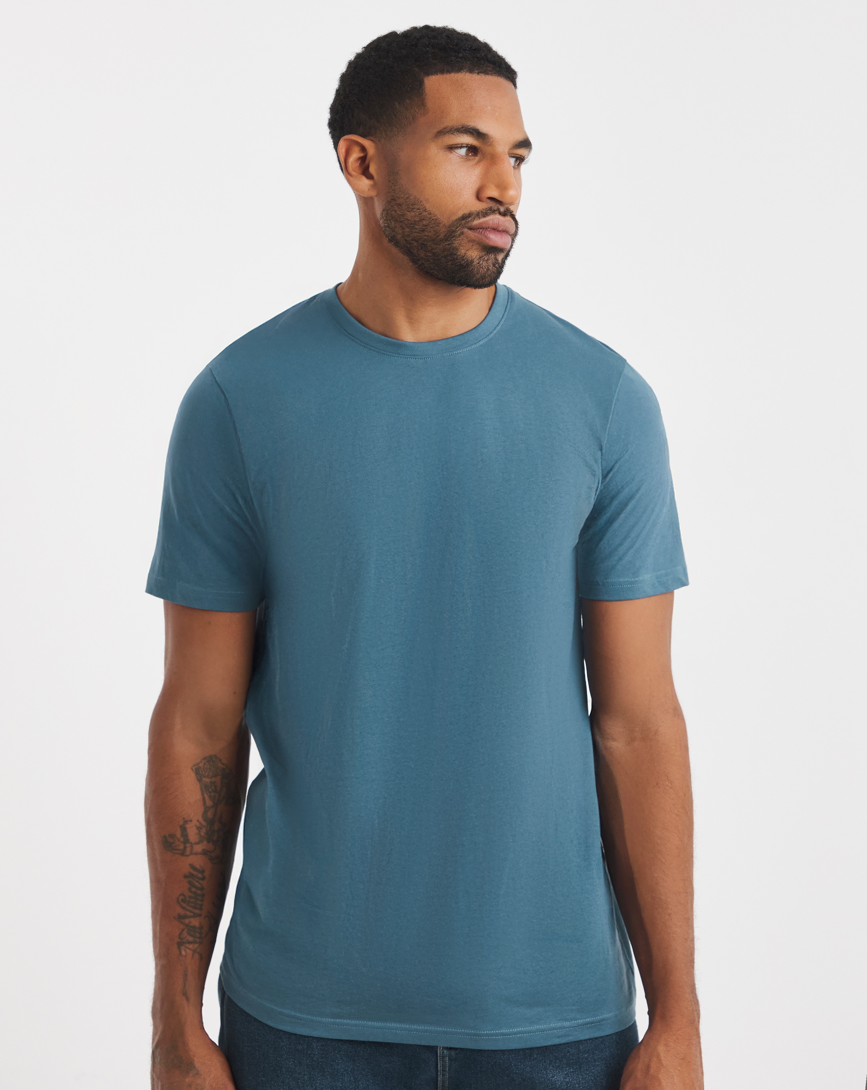 New In - Pure Cotton Crew Neck T-Shirt