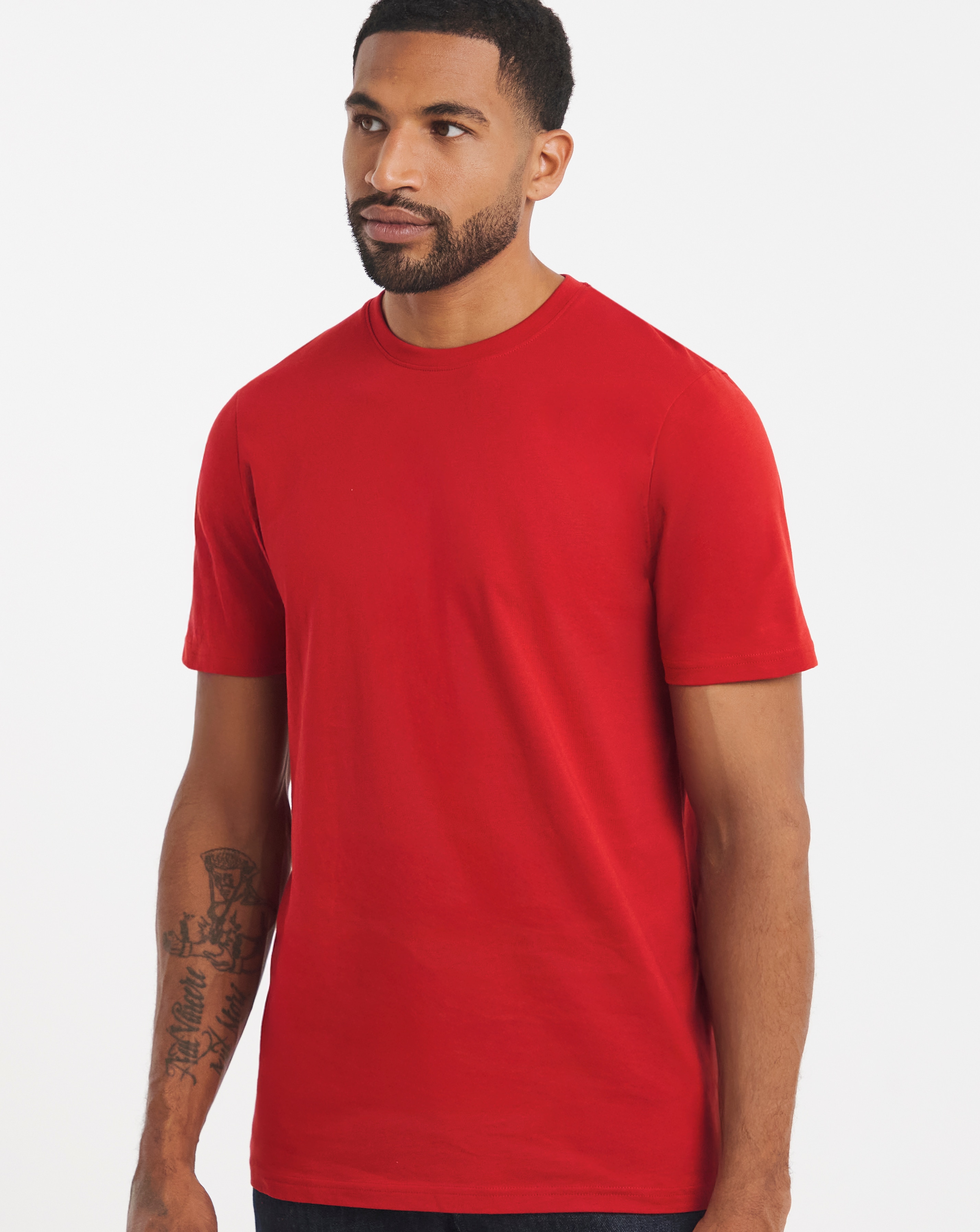 New In - Pure Cotton Crew Neck T-Shirt Long