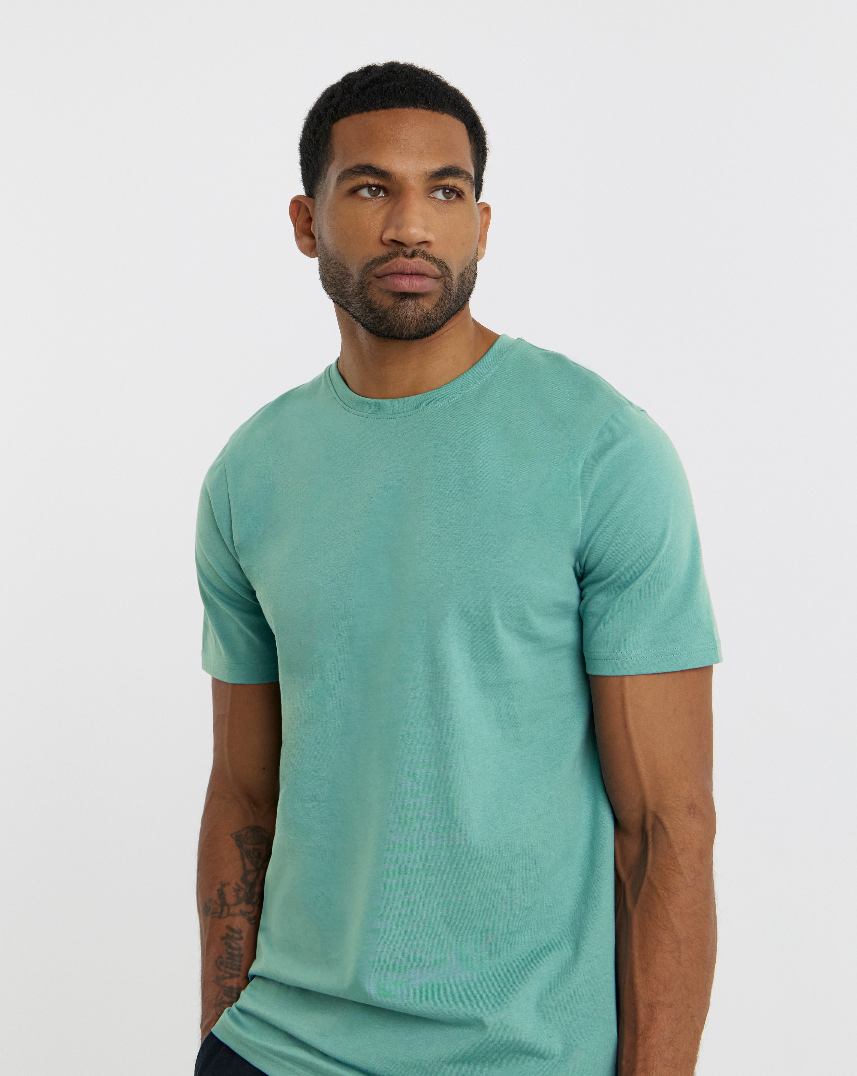 New In - Pure Cotton Crew Neck T-Shirt Long