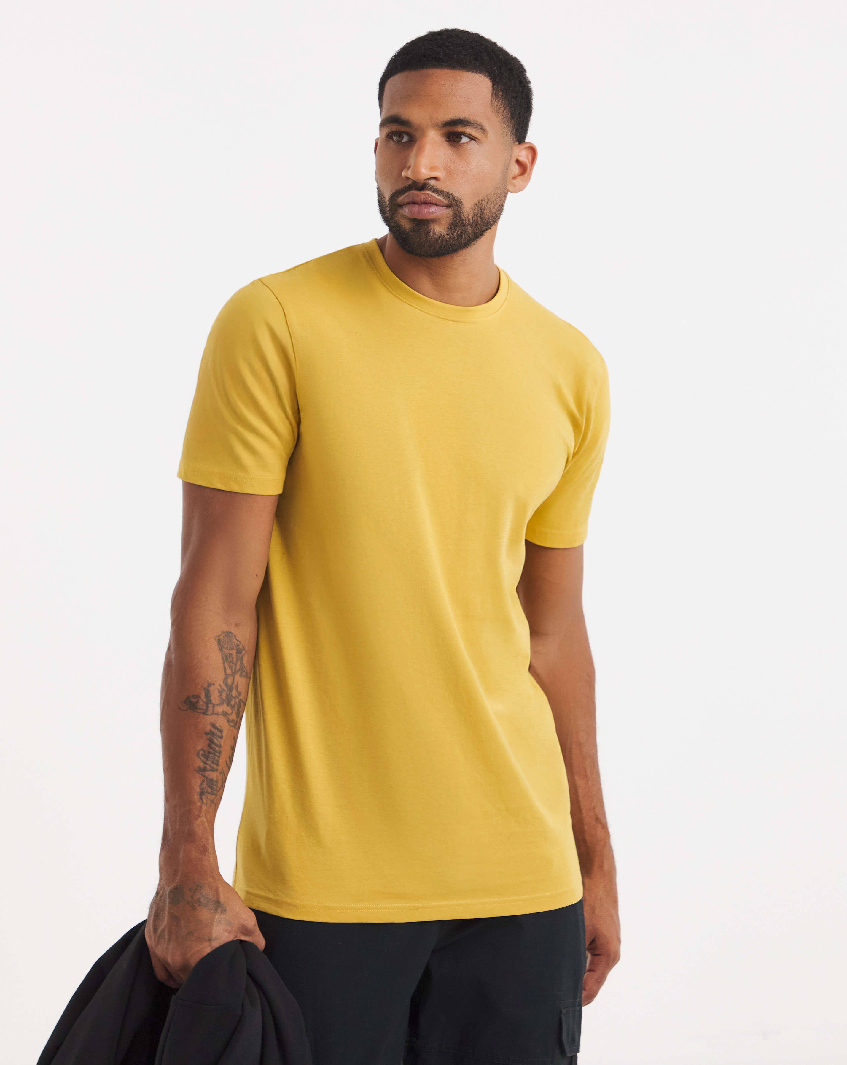 New In - Pure Cotton Crew Neck T-Shirt Long