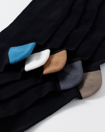 5 Pack Contrast Cushion Sole Sock