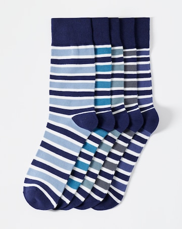 5 Pack Stripe Ankle Socks