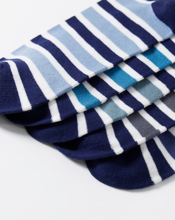 5 Pack Stripe Ankle Socks