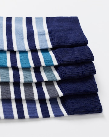 5 Pack Stripe Ankle Socks
