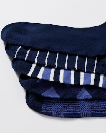 5 Pack Argyle Mix Ankle Socks