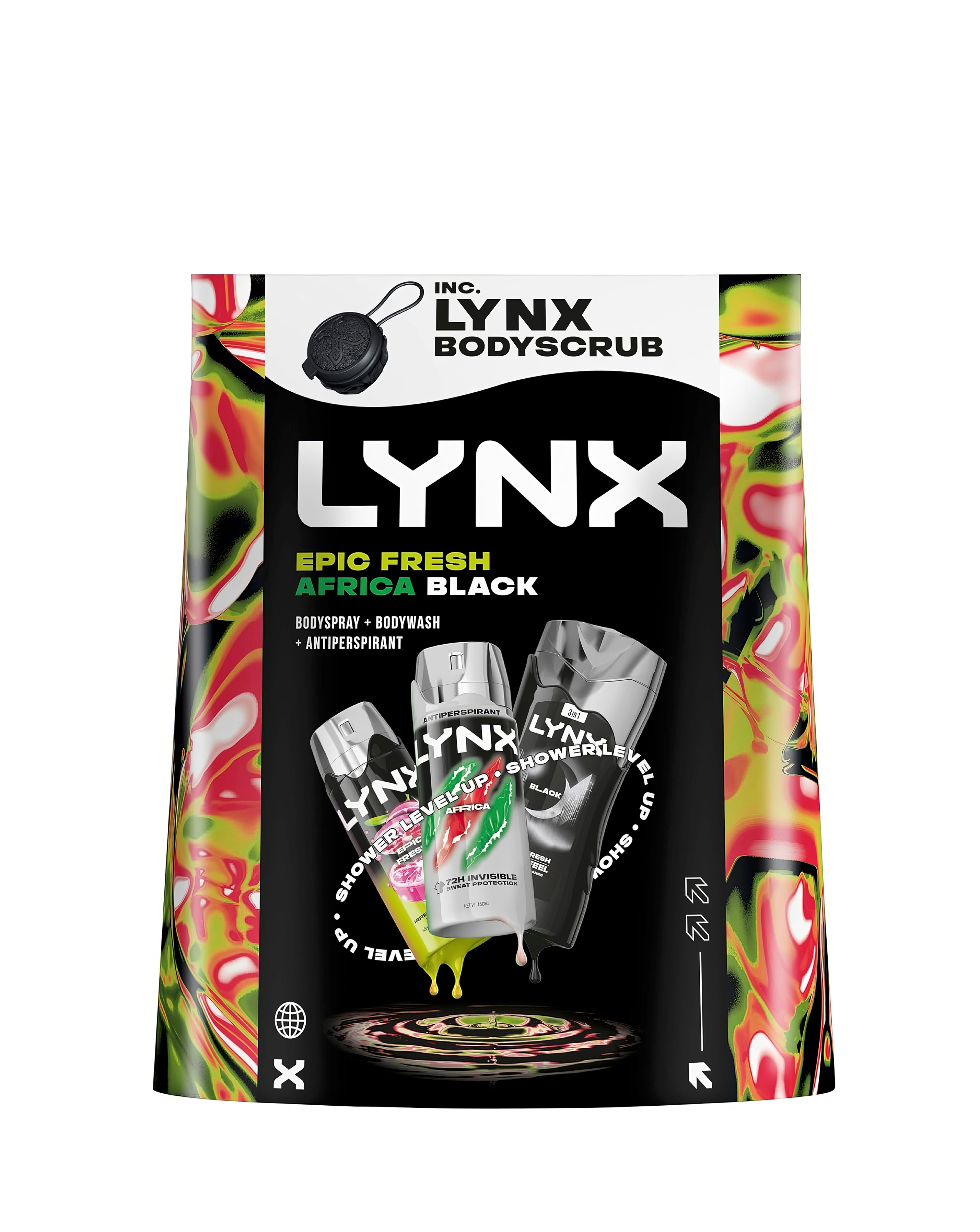Lynx Trio All Stars + Bodyscrub Gift Set