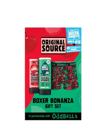 Original Source Odd Balls Red Boxers Gift Set