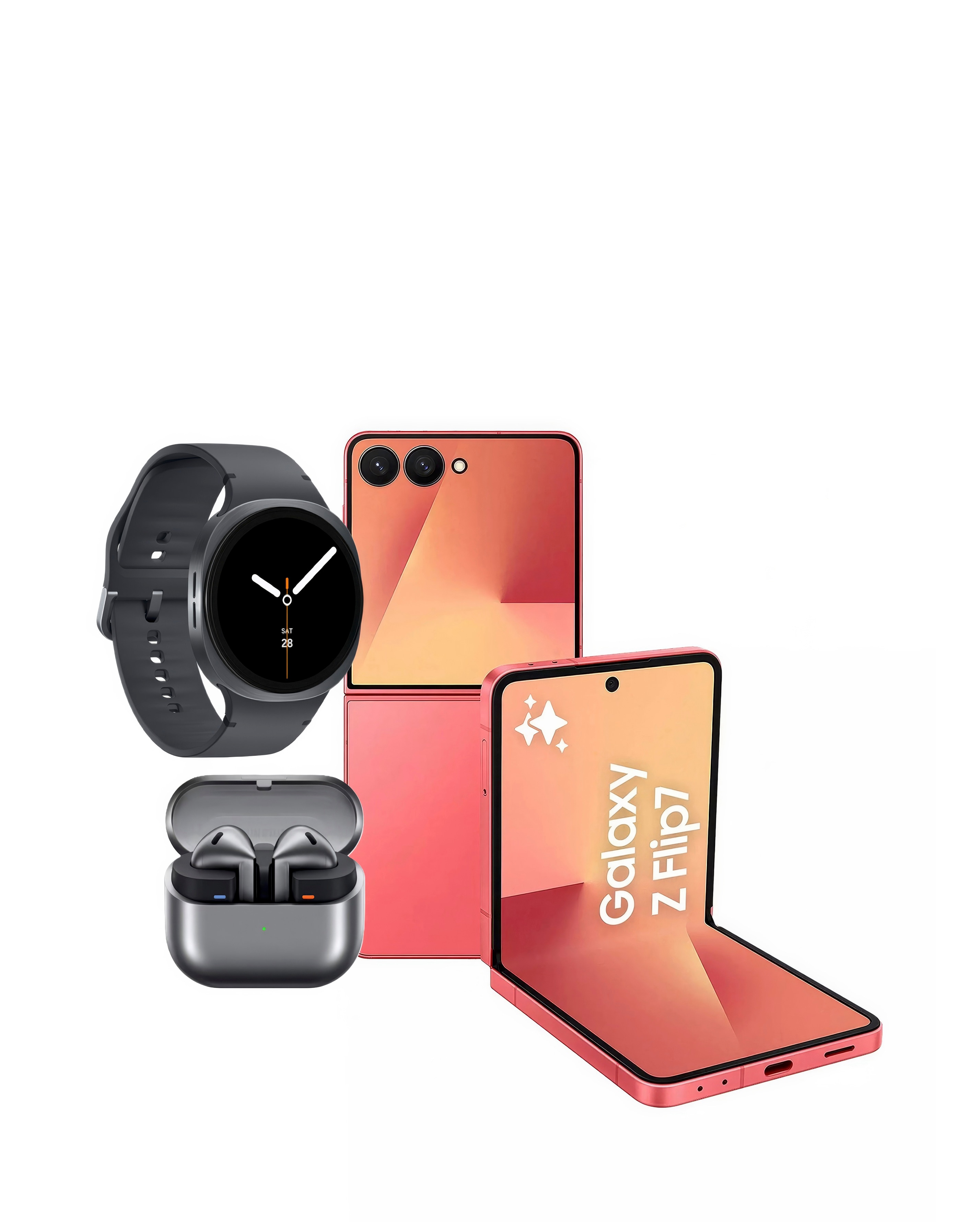 Samsung Galaxy Z Flip7, Watch8 & Buds3