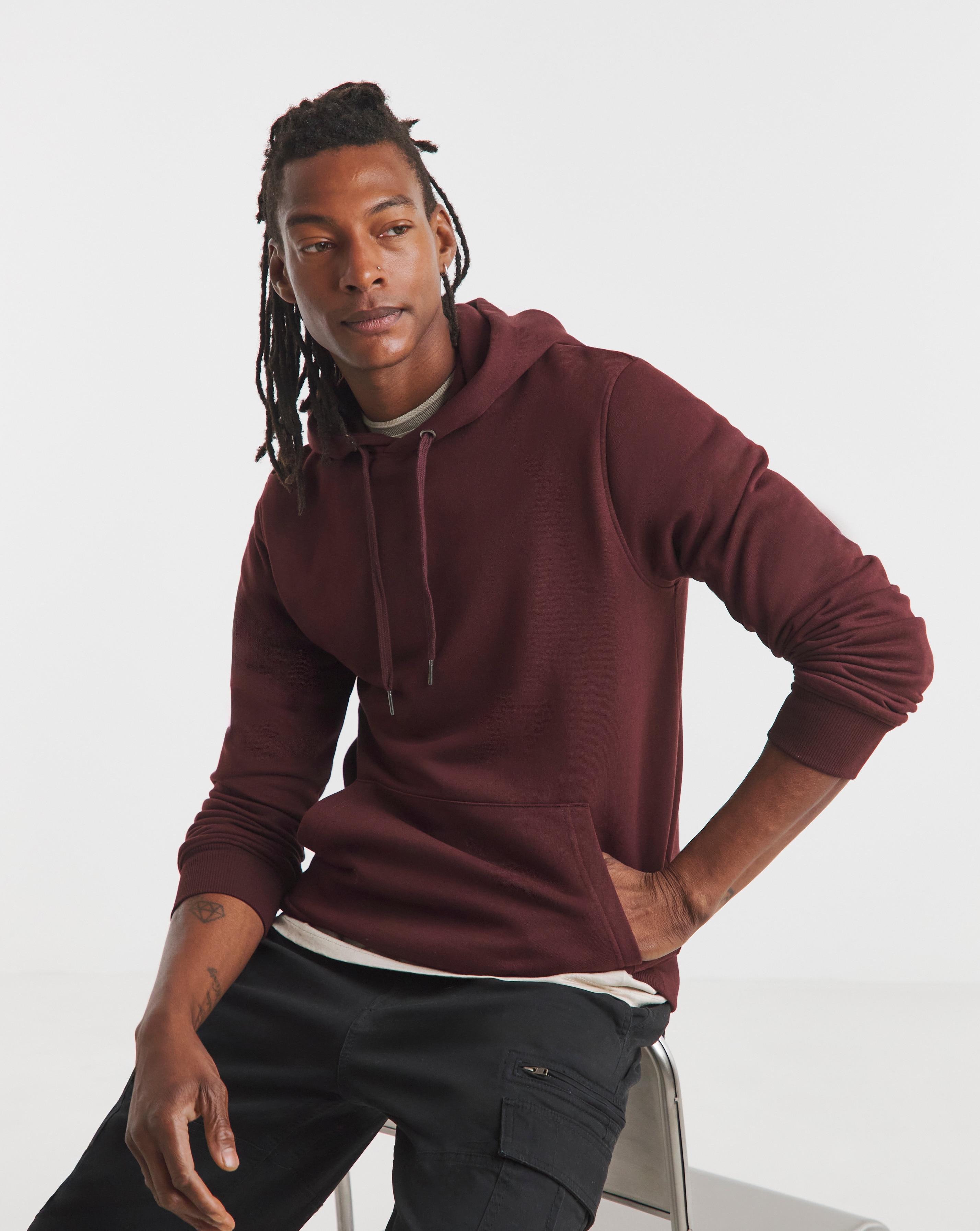 Overhead Hoodie- Burgundy