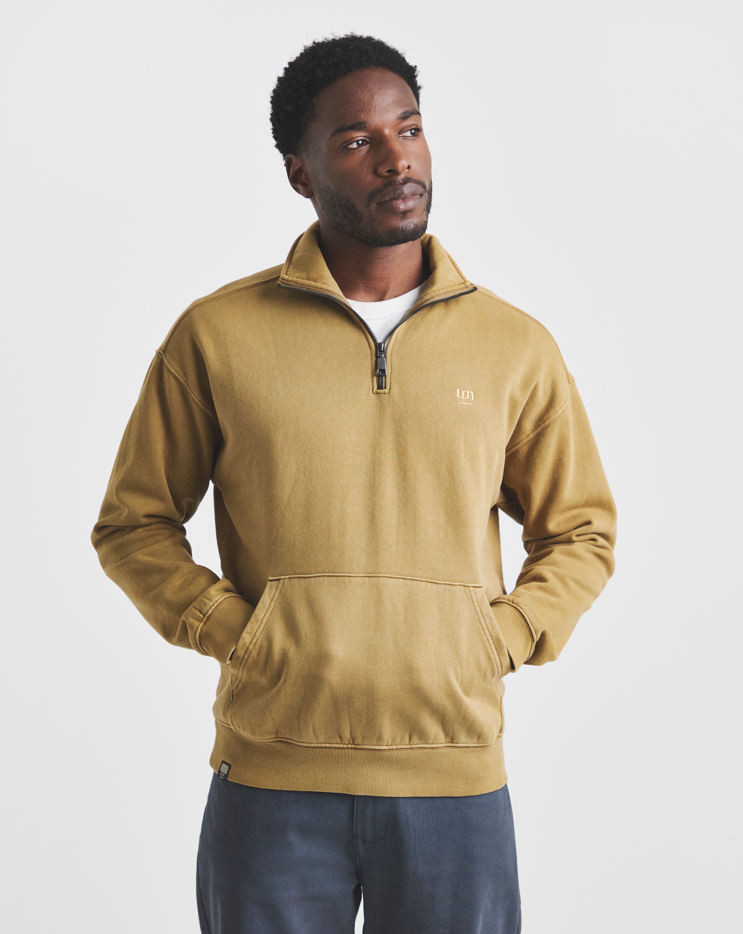 Union Garment Dyed Funnel Neck Sweat