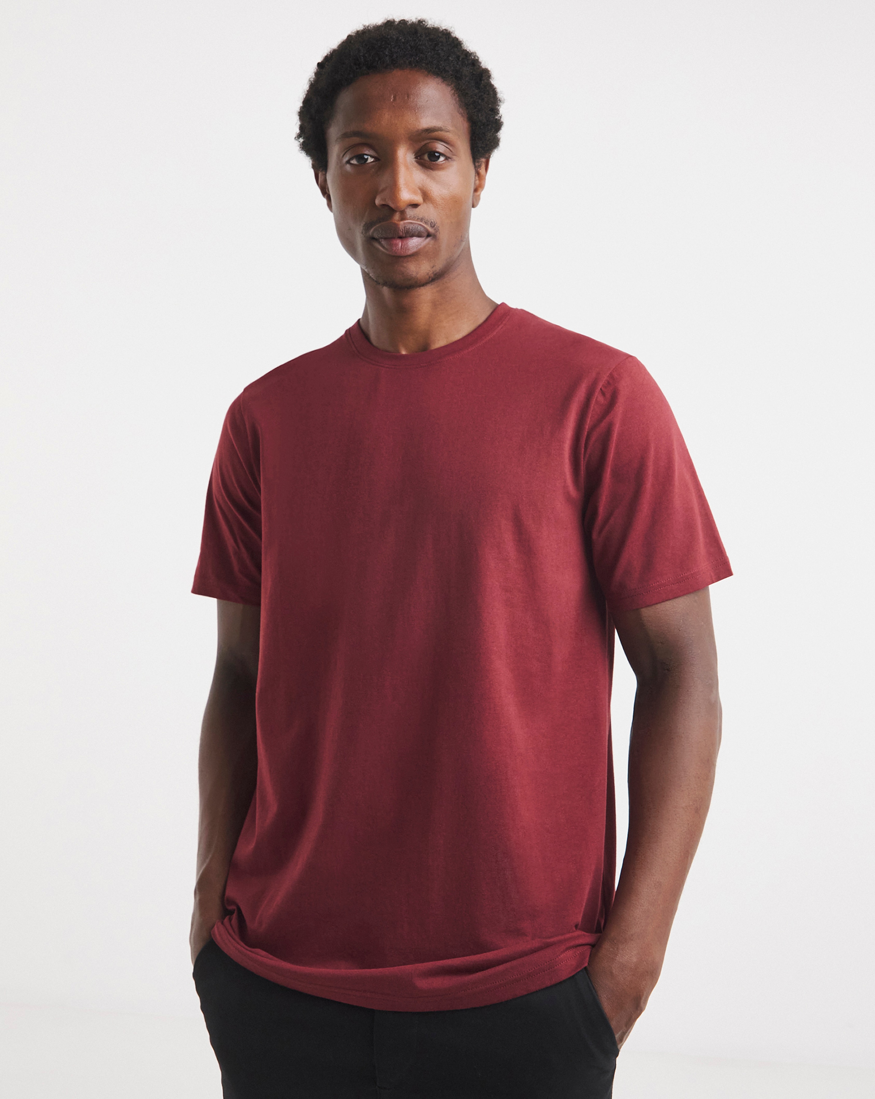 Pure Cotton Crew Neck T-Shirt Long