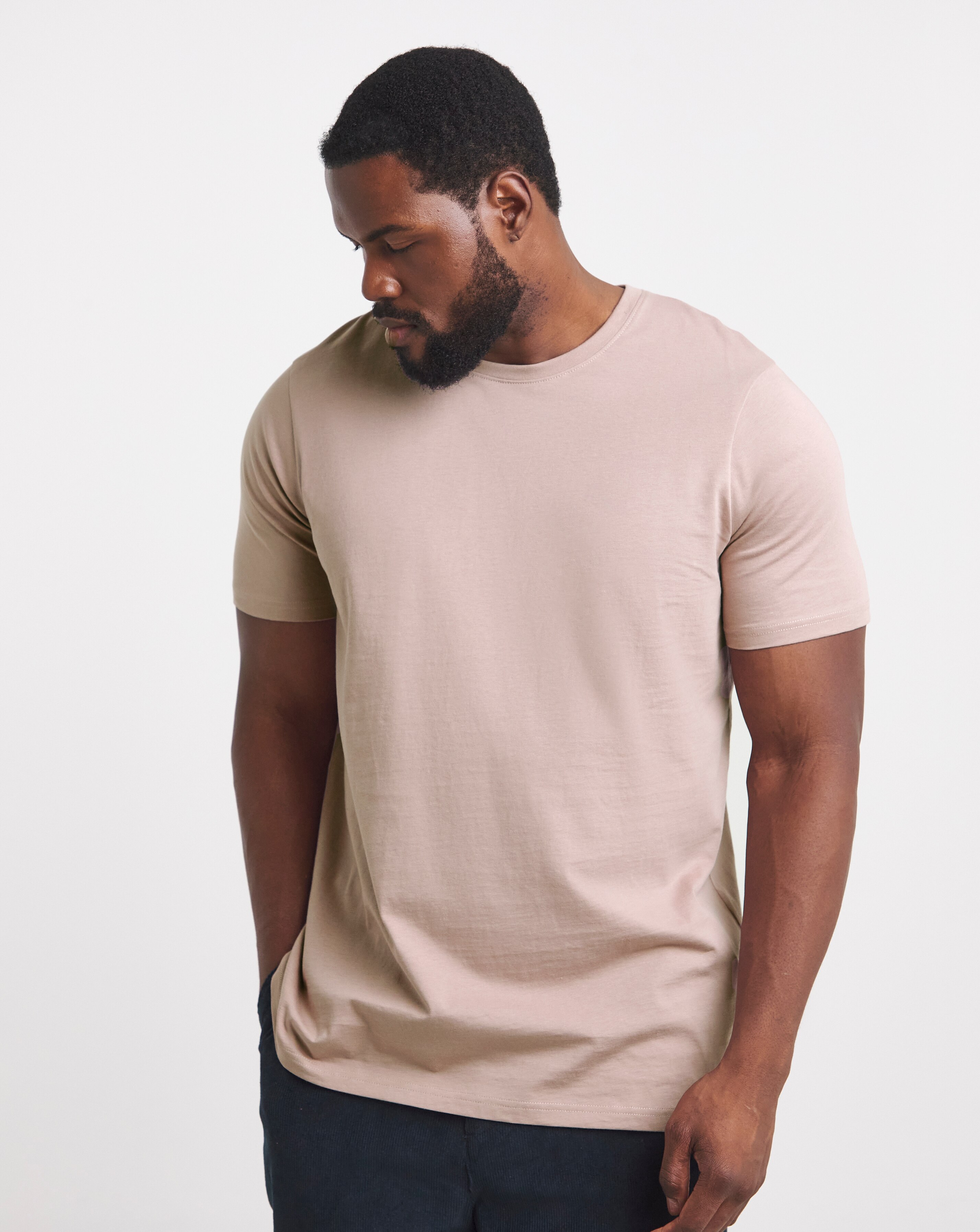 Pure Cotton Crew Neck T-Shirt Long