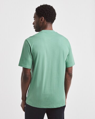 Union Embroid T-Shirt Long- Green