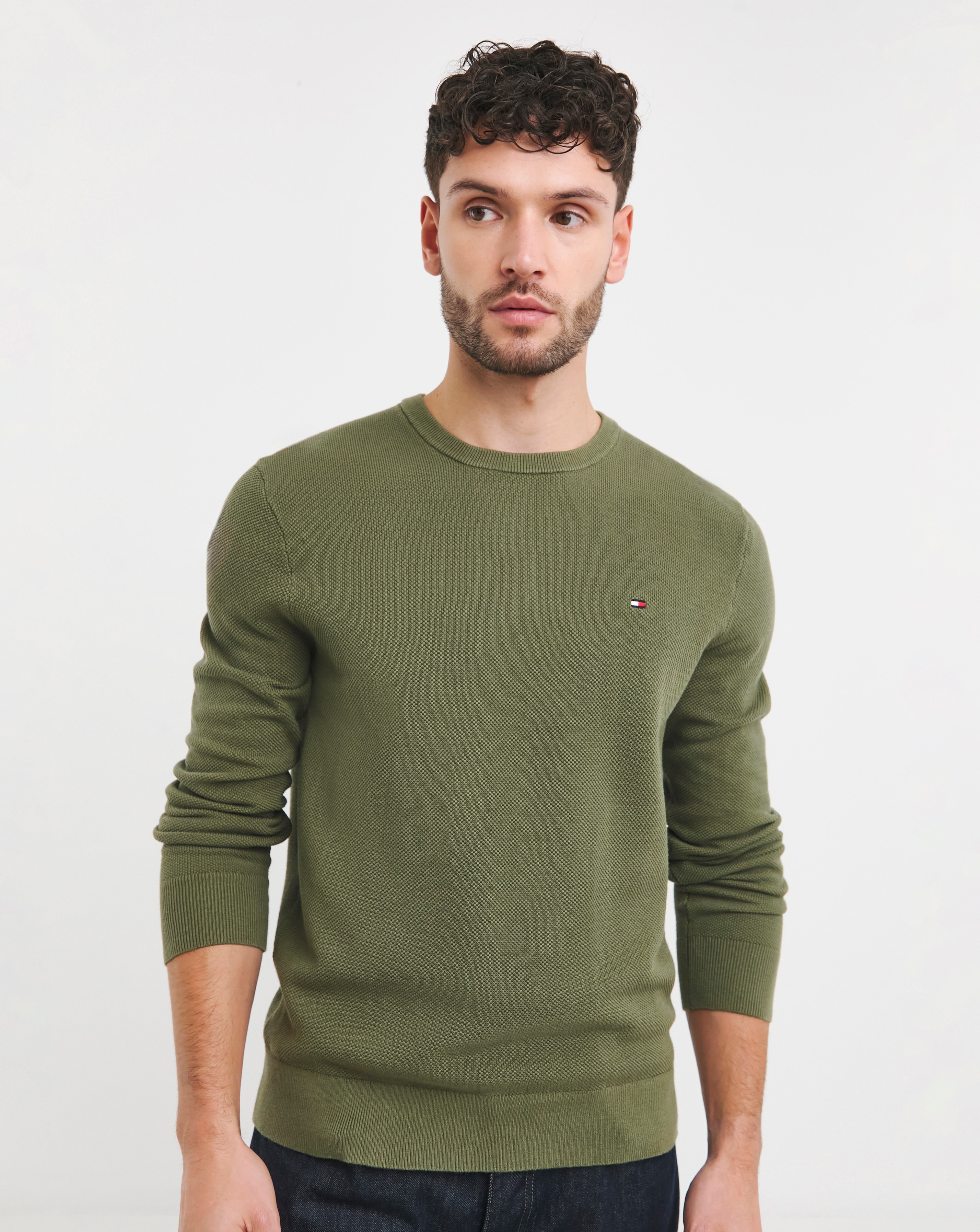 Tommy Hilfiger Structured Jumper Olive