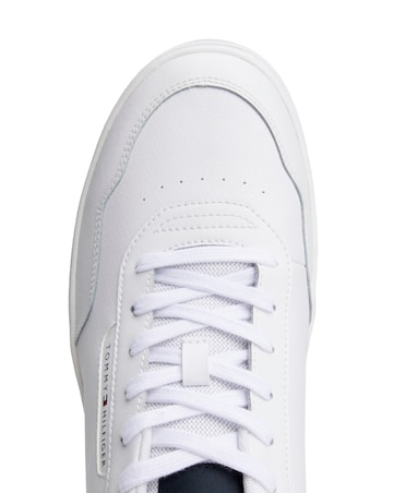 Tommy Hilfiger Basket Leather Trainer - White