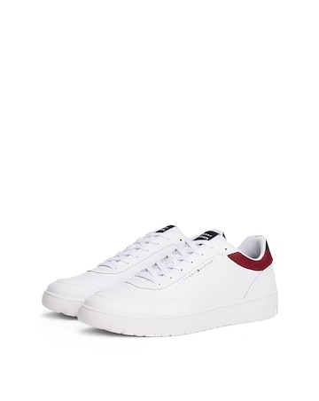 Tommy Hilfiger Basket Leather Trainer - White