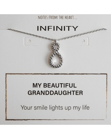Notes from the Heart My Beautiful Granddaughter Infinity Necklet