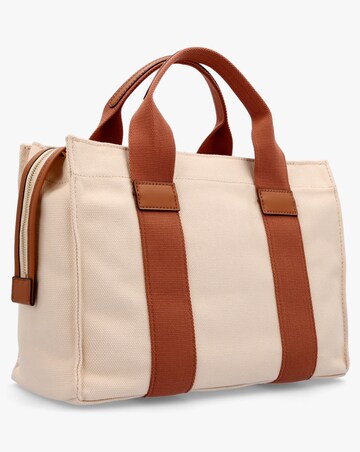Guess Small Canvas II Cognac Tote Bag