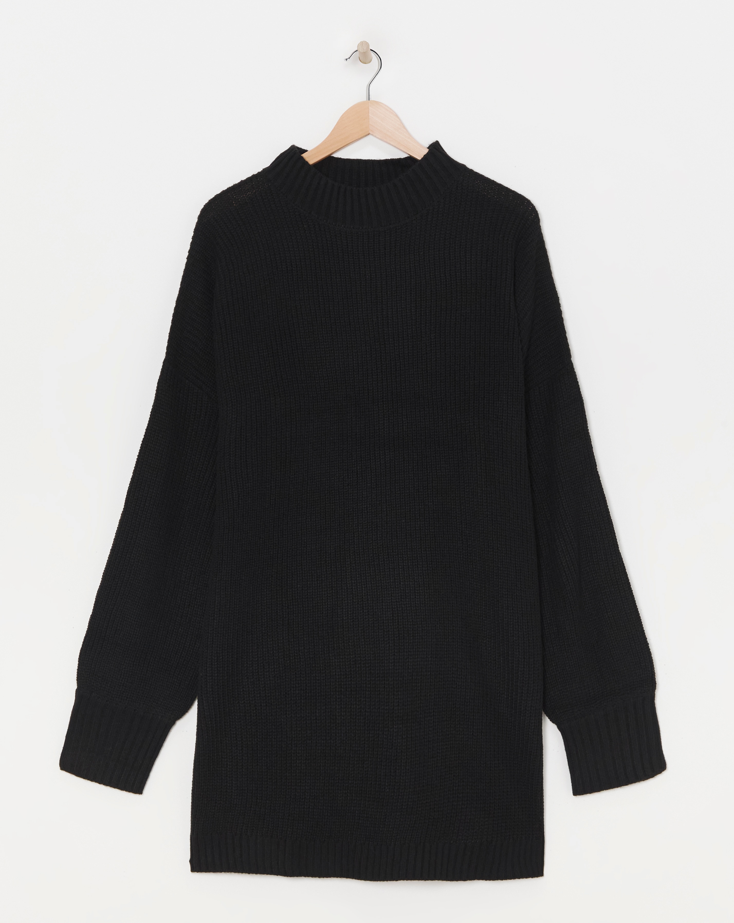 High Neck Ribbed Tunic