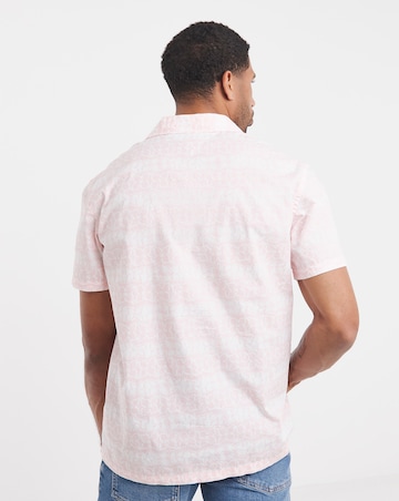 Tommy Jeans Short Sleeve Print Shirt - Pink